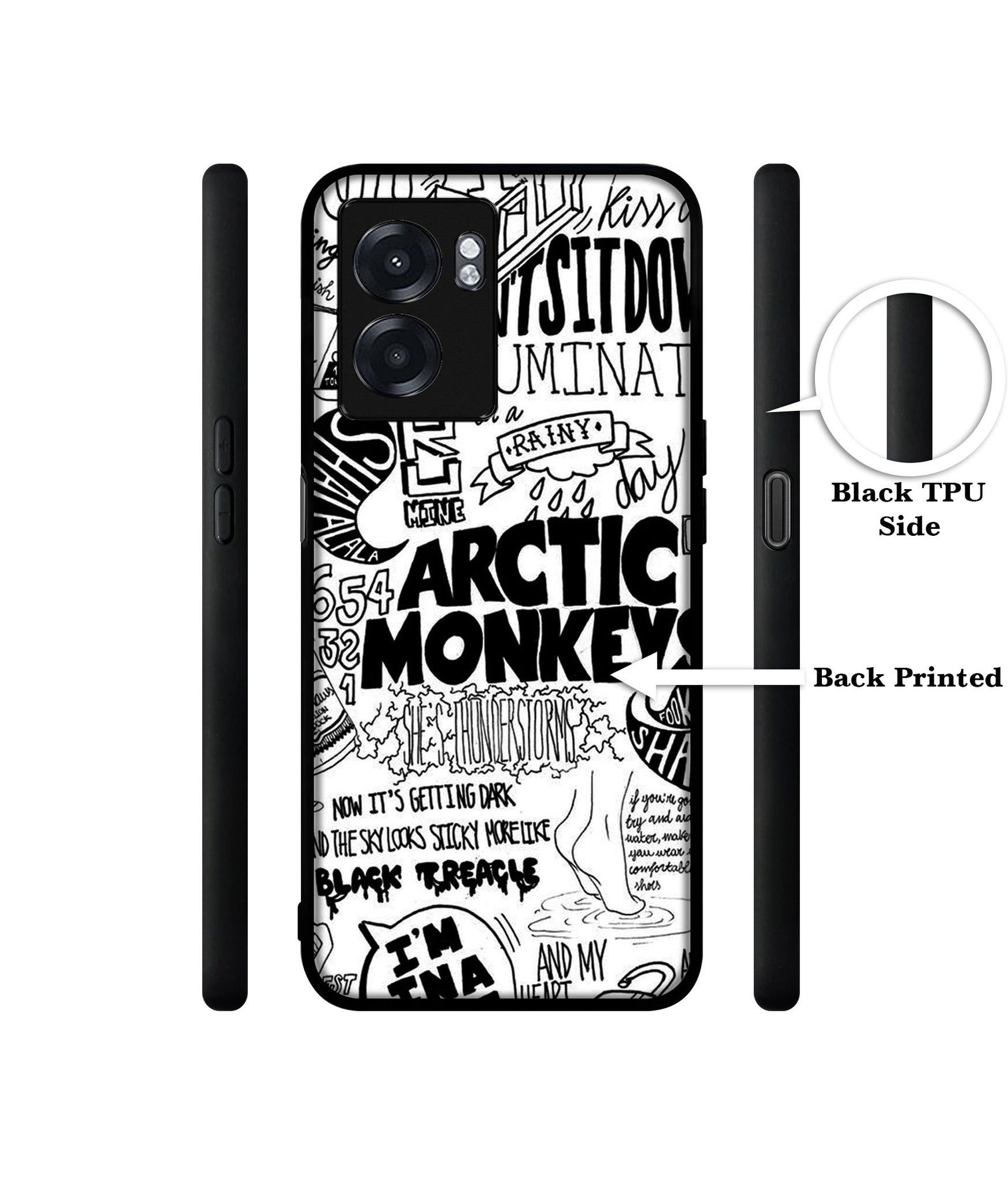 Arctic Monkeys Pattern Designer 2D Printed Back Case Cover for Realme Narzo 50 5G / Oppo K10 5G / A77 5G / A57 5G