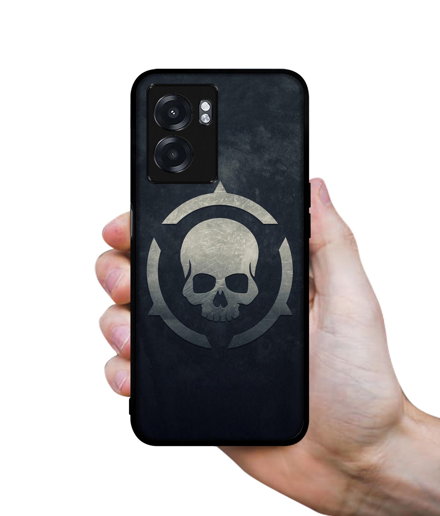 Skull Pattern Print Designer 2D Printed Back Case Cover for Realme Narzo 50 5G / Oppo K10 5G / A77 5G / A57 5G