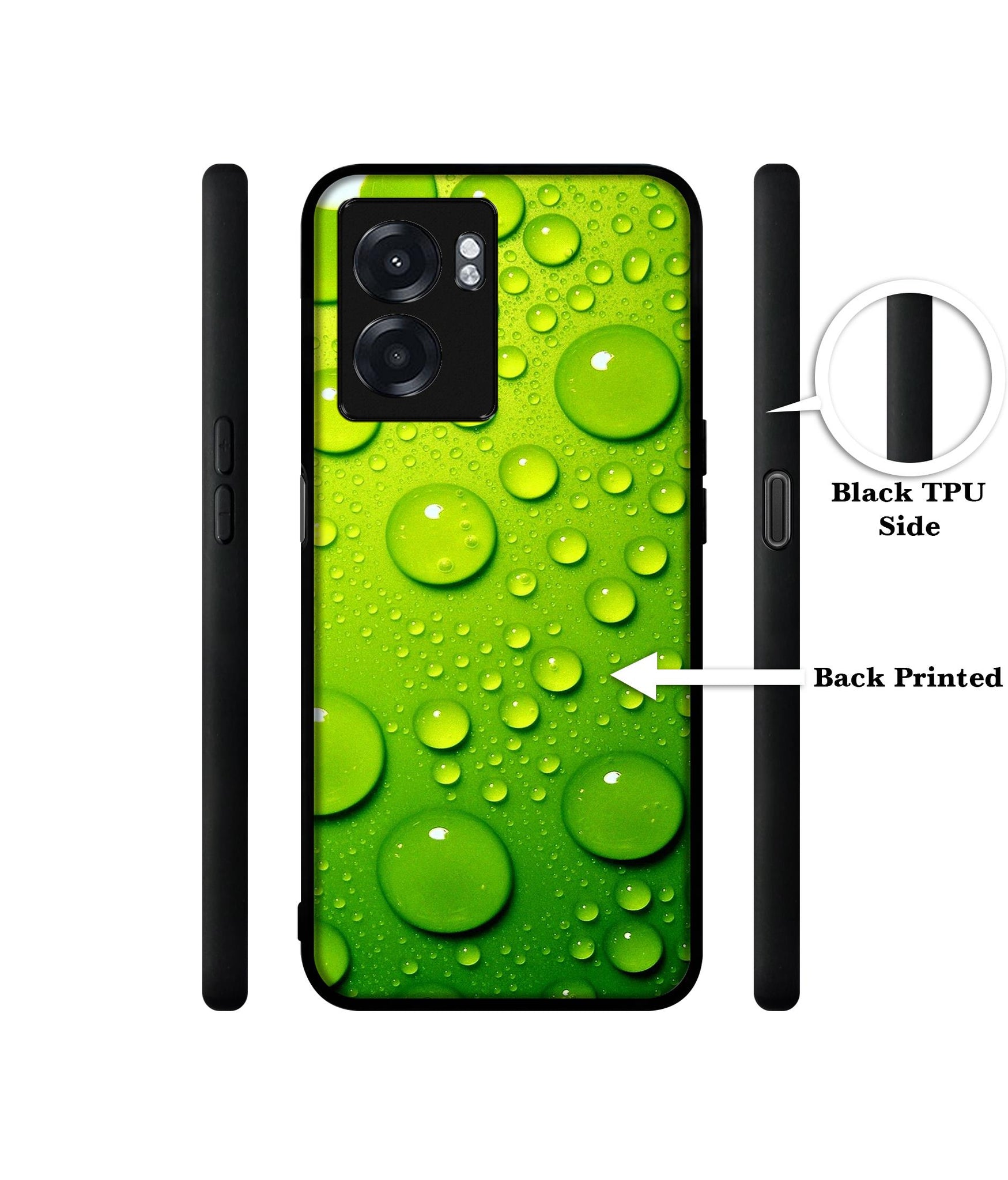 Green Bubbles Designer 2D Printed Back Case Cover for Realme Narzo 50 5G / Oppo K10 5G / A77 5G / A57 5G