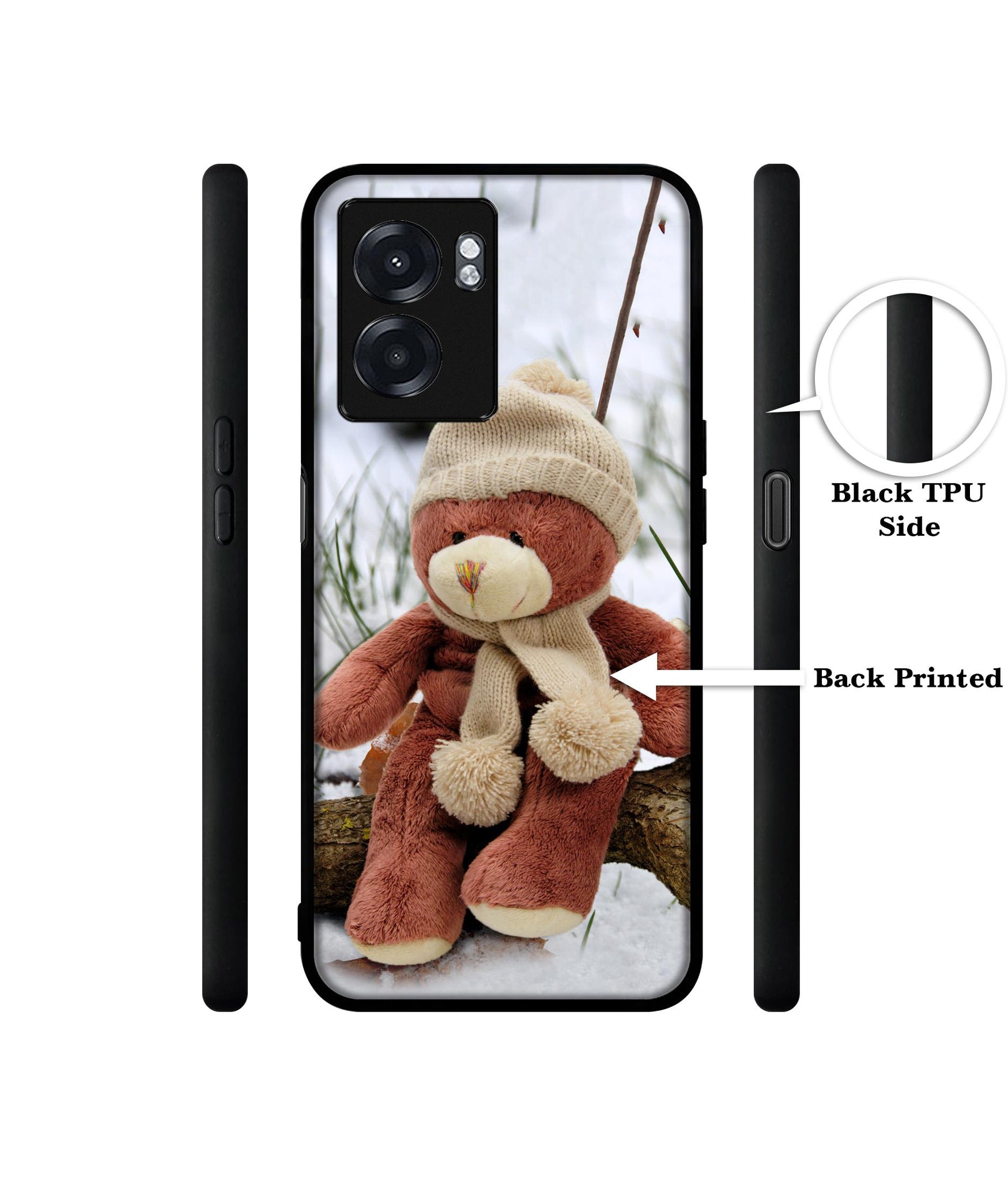 Woolen Bear Designer 2D Printed Back Case Cover for Realme Narzo 50 5G / Oppo K10 5G / A77 5G / A57 5G
