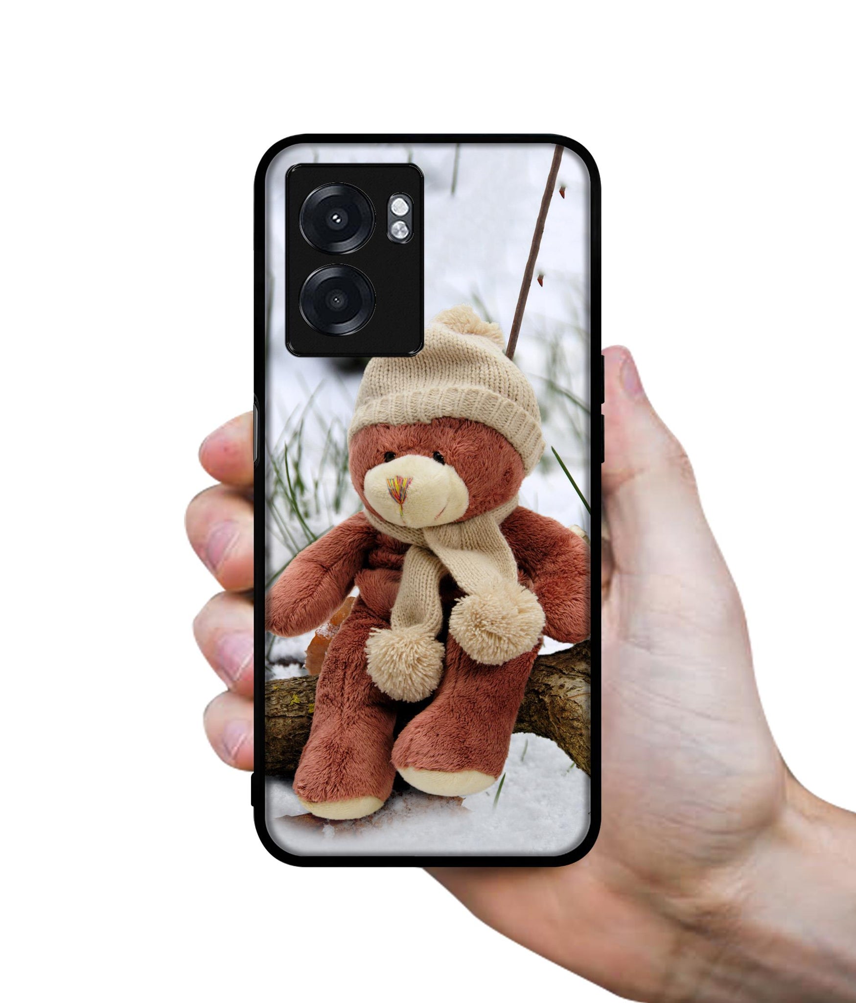 Woolen Bear Designer 2D Printed Back Case Cover for Realme Narzo 50 5G / Oppo K10 5G / A77 5G / A57 5G