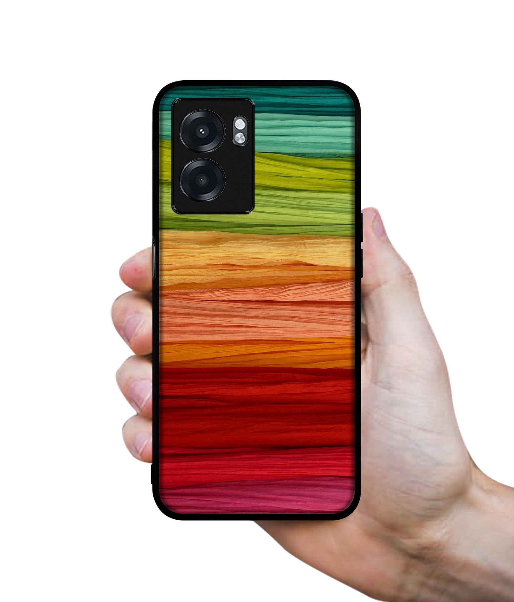 Colorful Thread Designer 2D Printed Back Case Cover for Realme Narzo 50 5G / Oppo K10 5G / A77 5G / A57 5G
