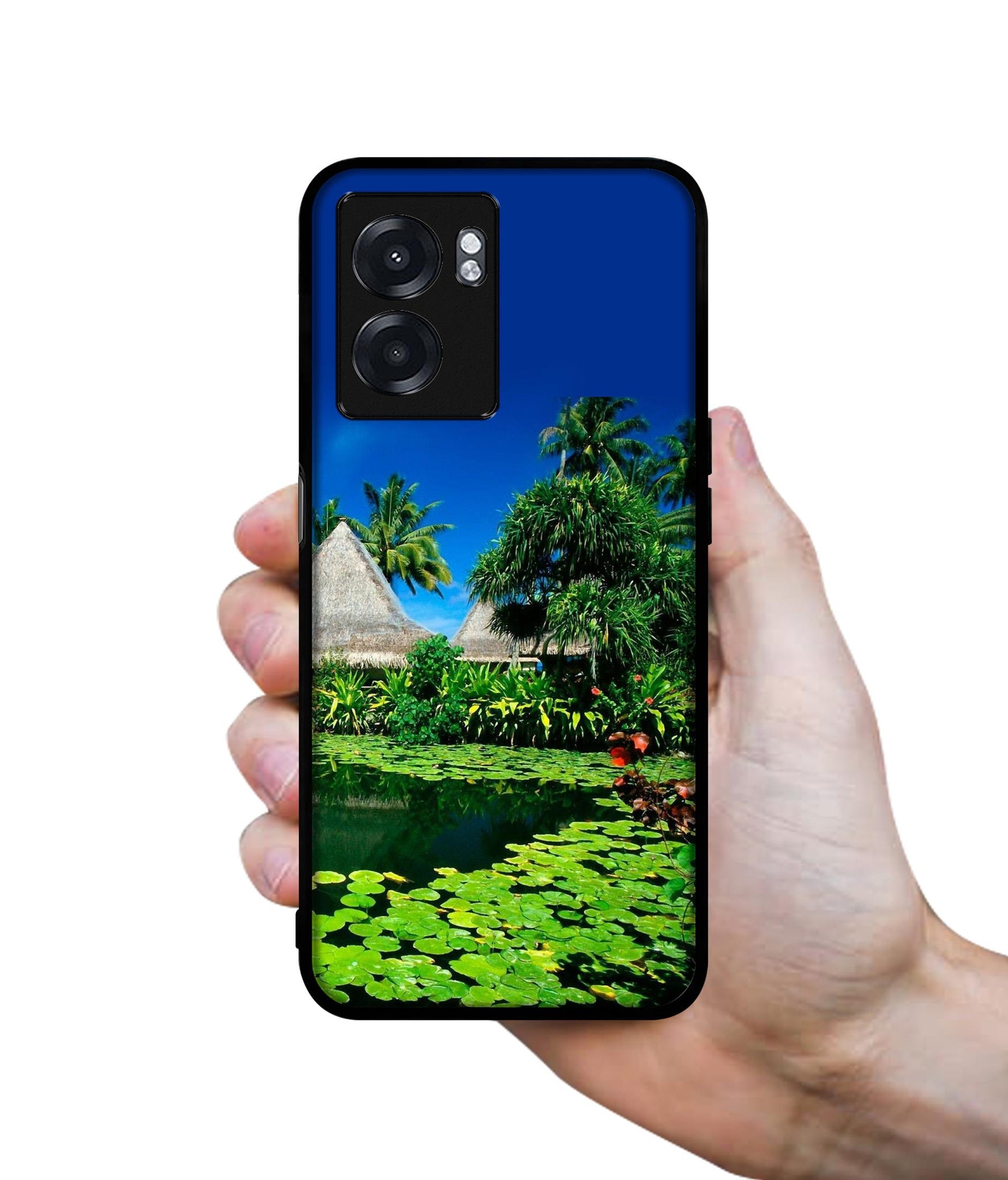 Tropics Water Designer 2D Printed Back Case Cover for Realme Narzo 50 5G / Oppo K10 5G / A77 5G / A57 5G