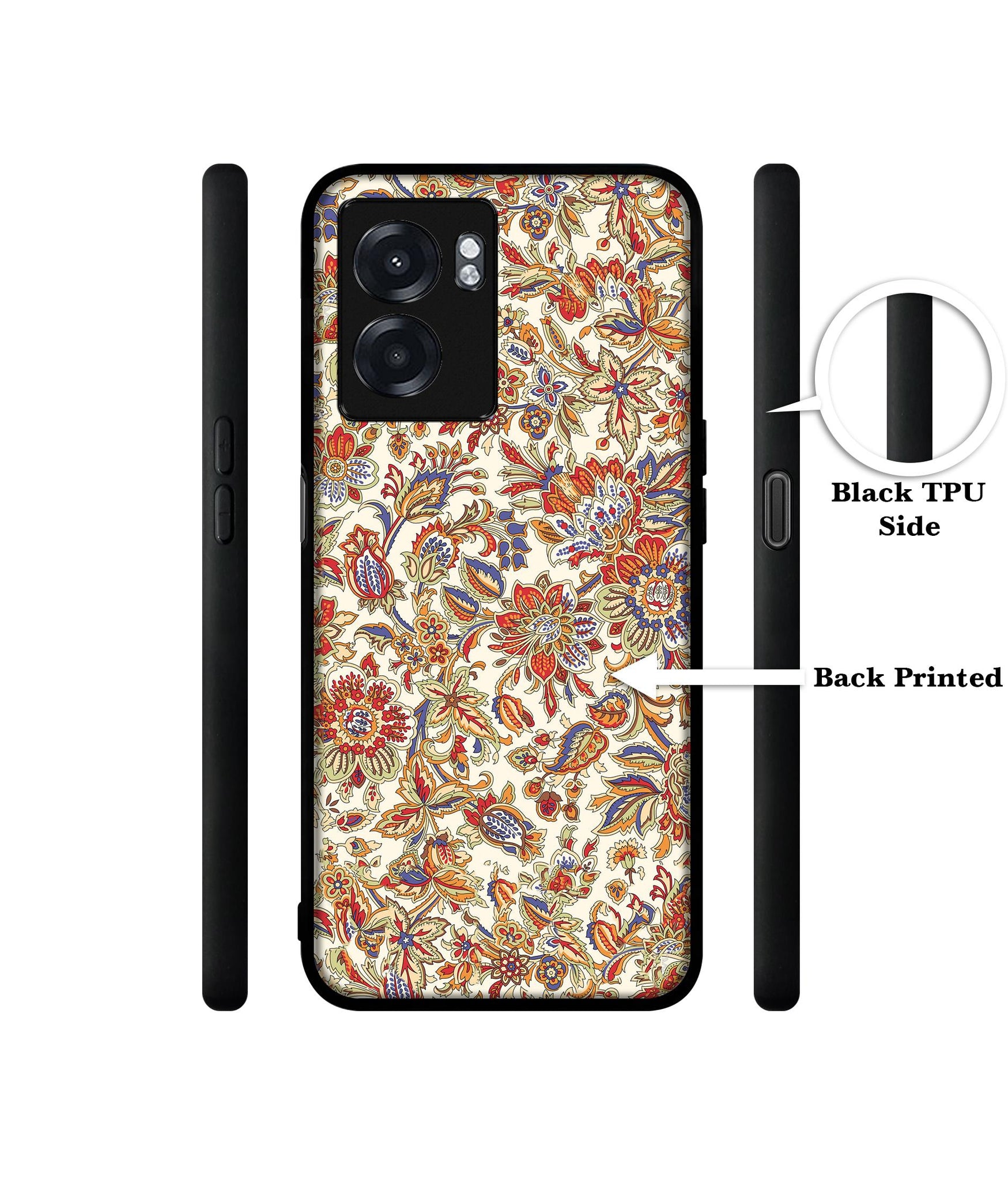 Floral Designer 2D Printed Back Case Cover for Realme Narzo 50 5G / Oppo K10 5G / A77 5G / A57 5G