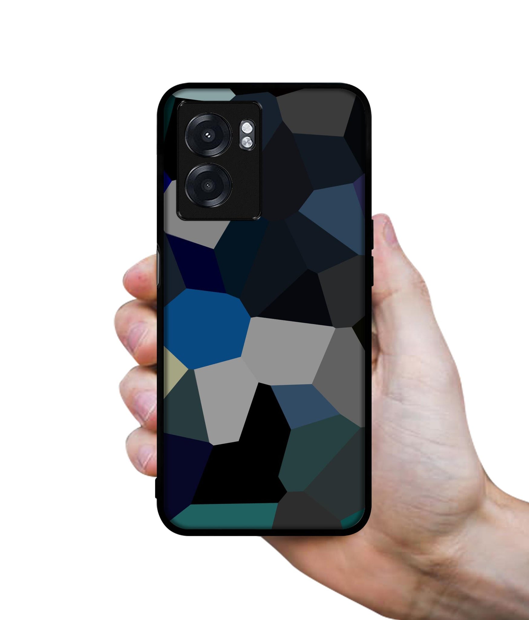 Mathematical Shape Designer 2D Printed Back Case Cover for Realme Narzo 50 5G / Oppo K10 5G / A77 5G / A57 5G