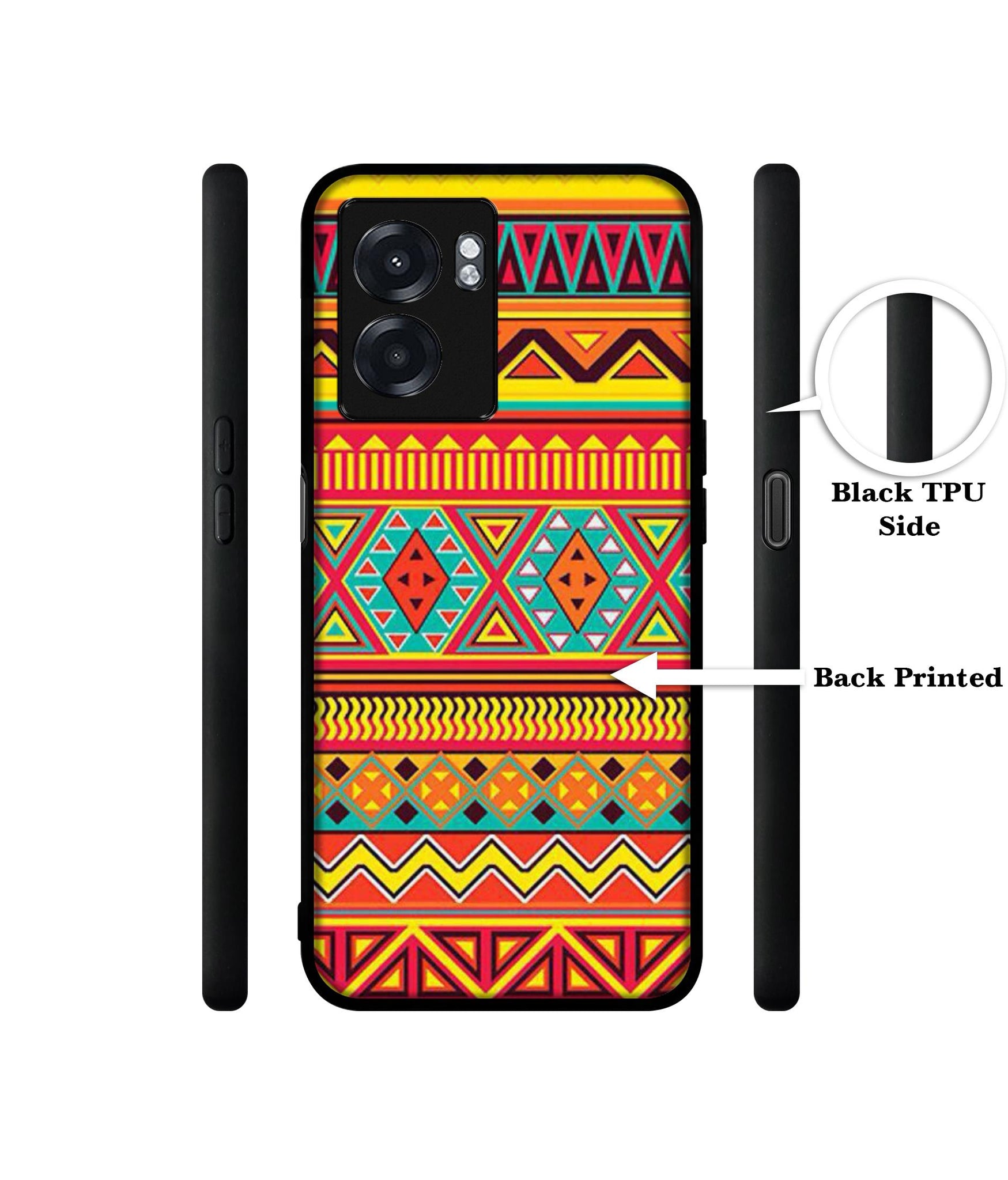 Artistic Rangoli Designer 2D Printed Back Case Cover for Realme Narzo 50 5G / Oppo K10 5G / A77 5G / A57 5G