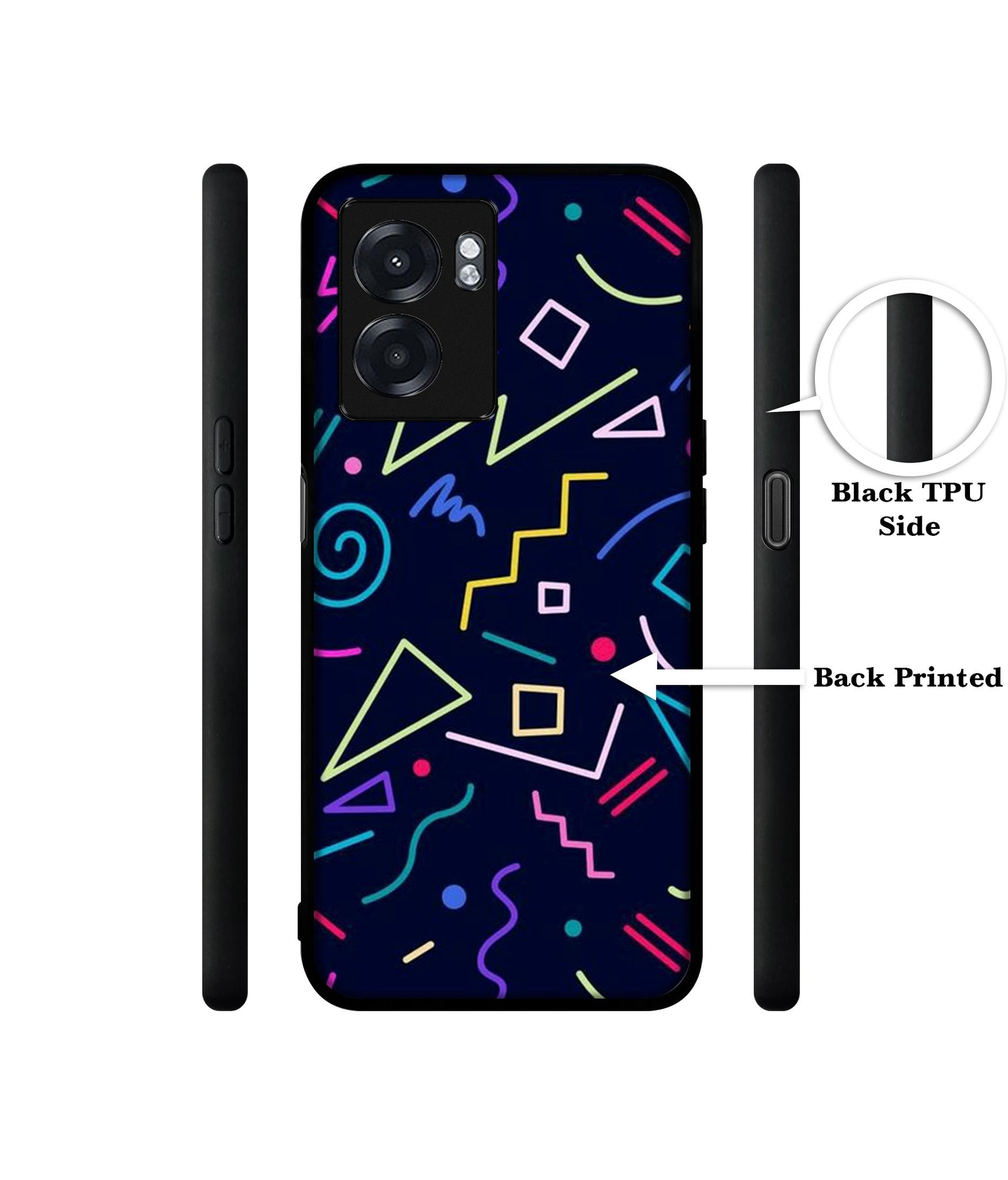 Retro Abstract Designer 2D Printed Back Case Cover for Realme Narzo 50 5G / Oppo K10 5G / A77 5G / A57 5G