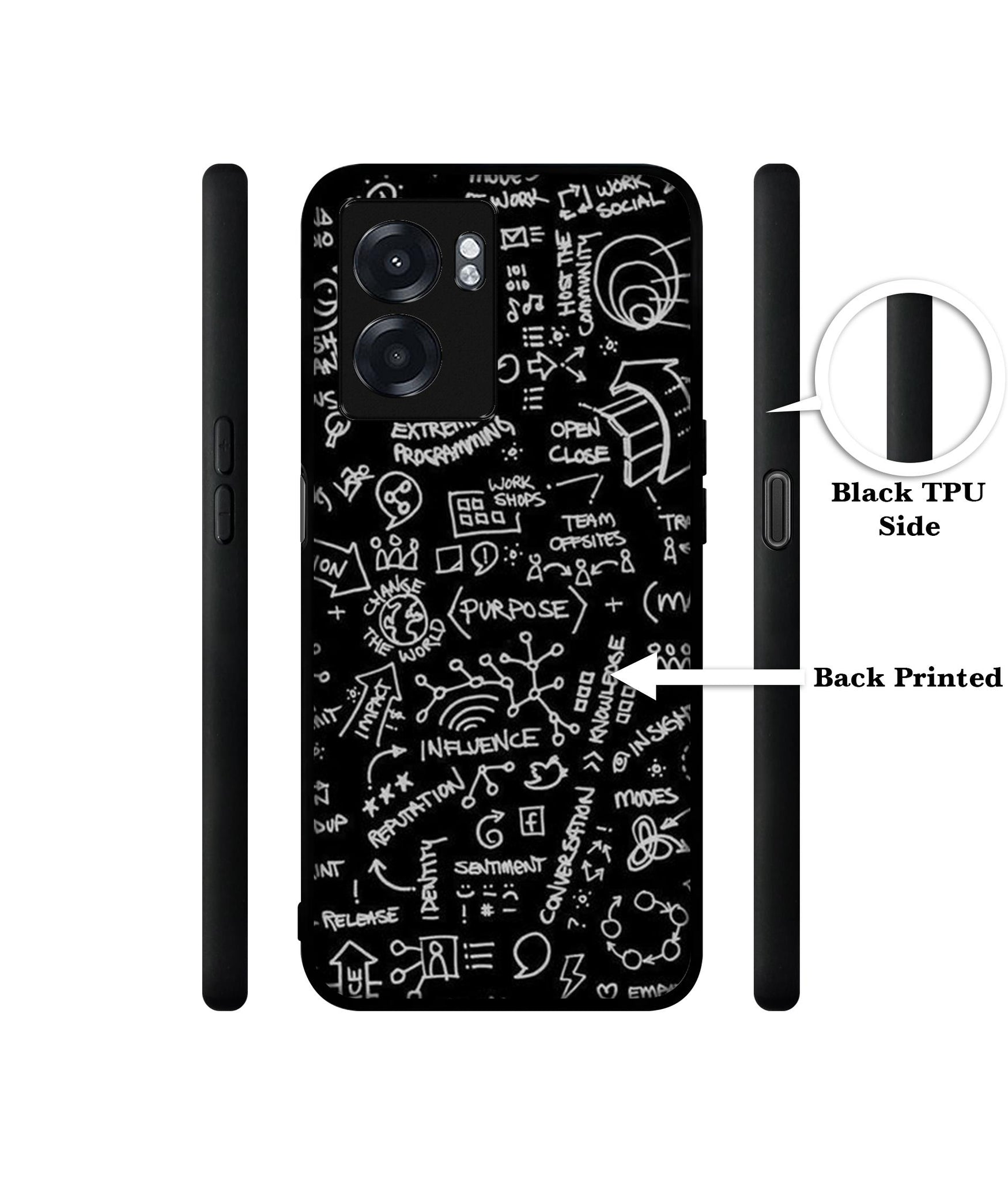 Formulas Designer 2D Printed Back Case Cover for Realme Narzo 50 5G / Oppo K10 5G / A77 5G / A57 5G