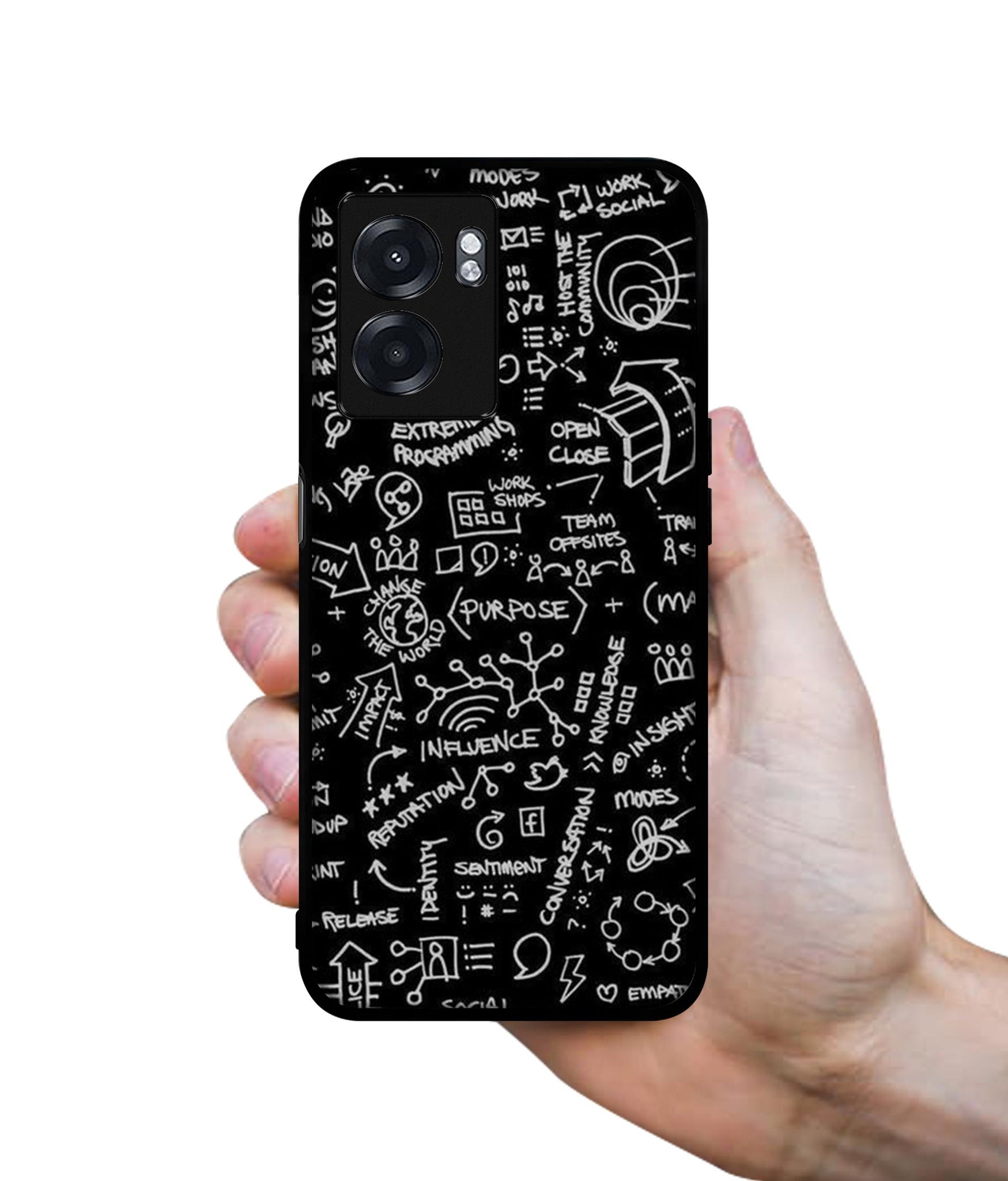 Formulas Designer 2D Printed Back Case Cover for Realme Narzo 50 5G / Oppo K10 5G / A77 5G / A57 5G