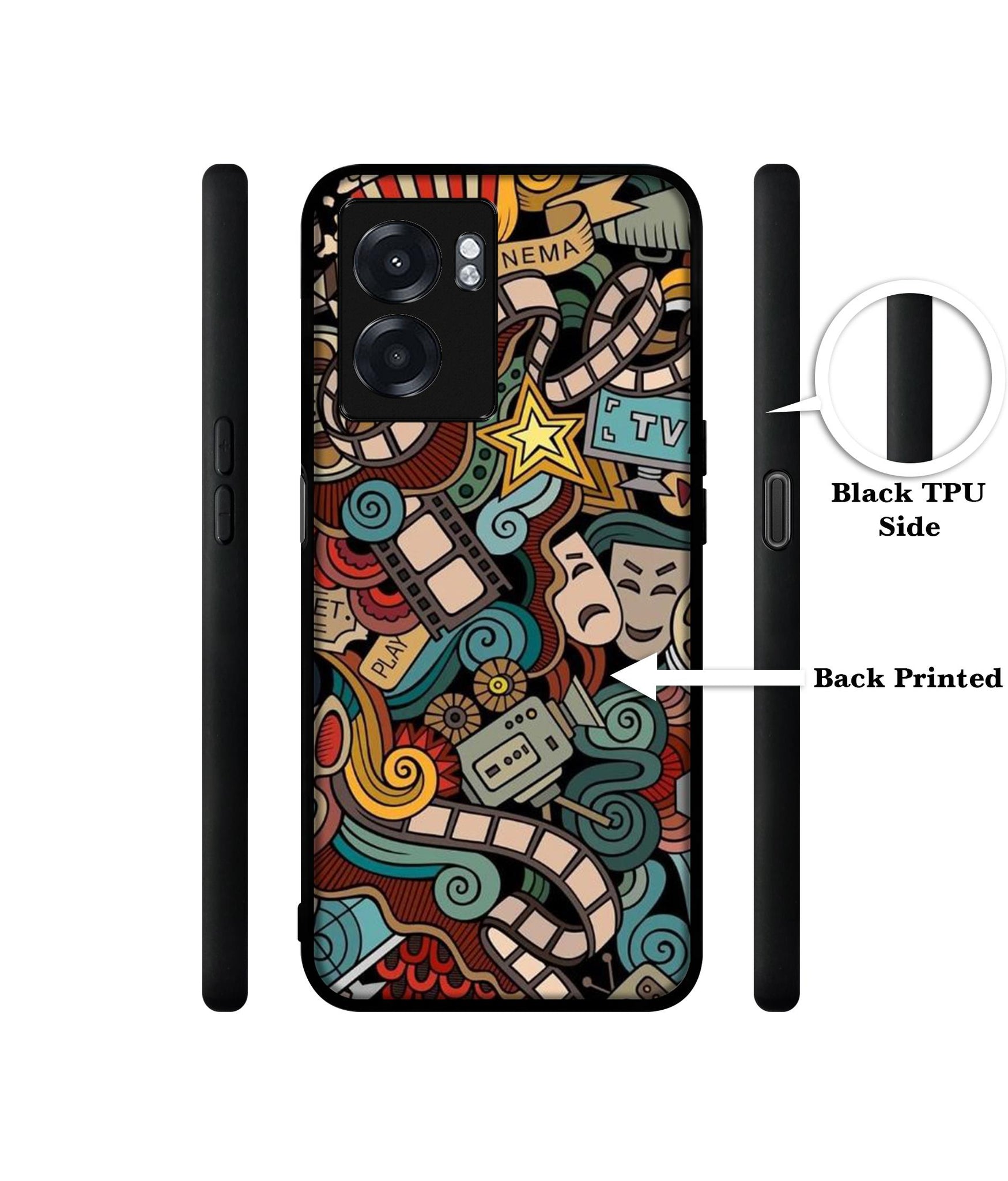 Movies Designer 2D Printed Back Case Cover for Realme Narzo 50 5G / Oppo K10 5G / A77 5G / A57 5G