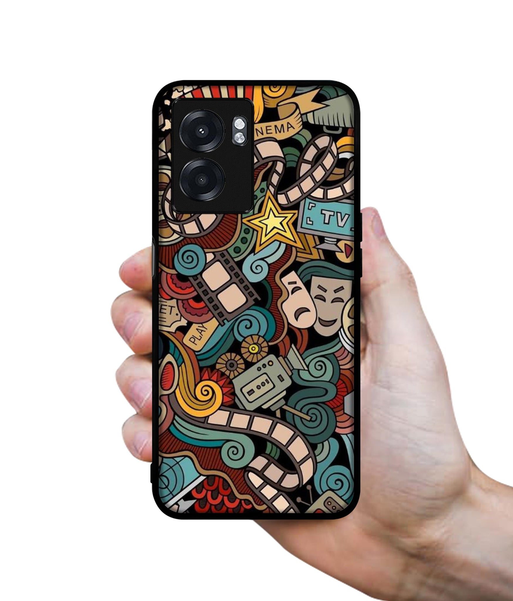 Movies Designer 2D Printed Back Case Cover for Realme Narzo 50 5G / Oppo K10 5G / A77 5G / A57 5G