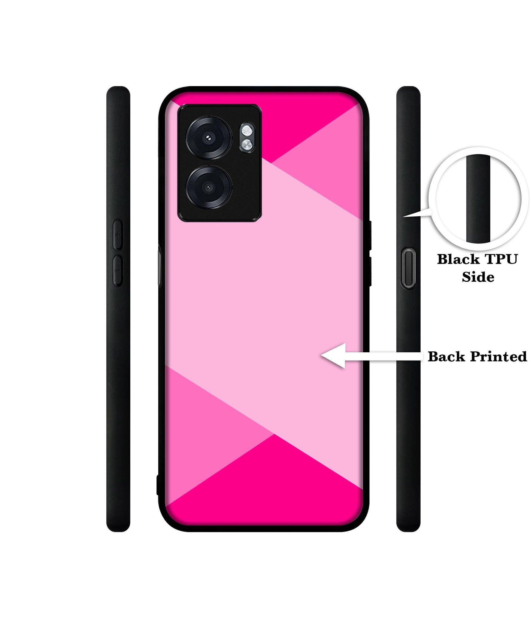 Pink Cross Vector Designer 2D Printed Back Case Cover for Realme Narzo 50 5G / Oppo K10 5G / A77 5G / A57 5G