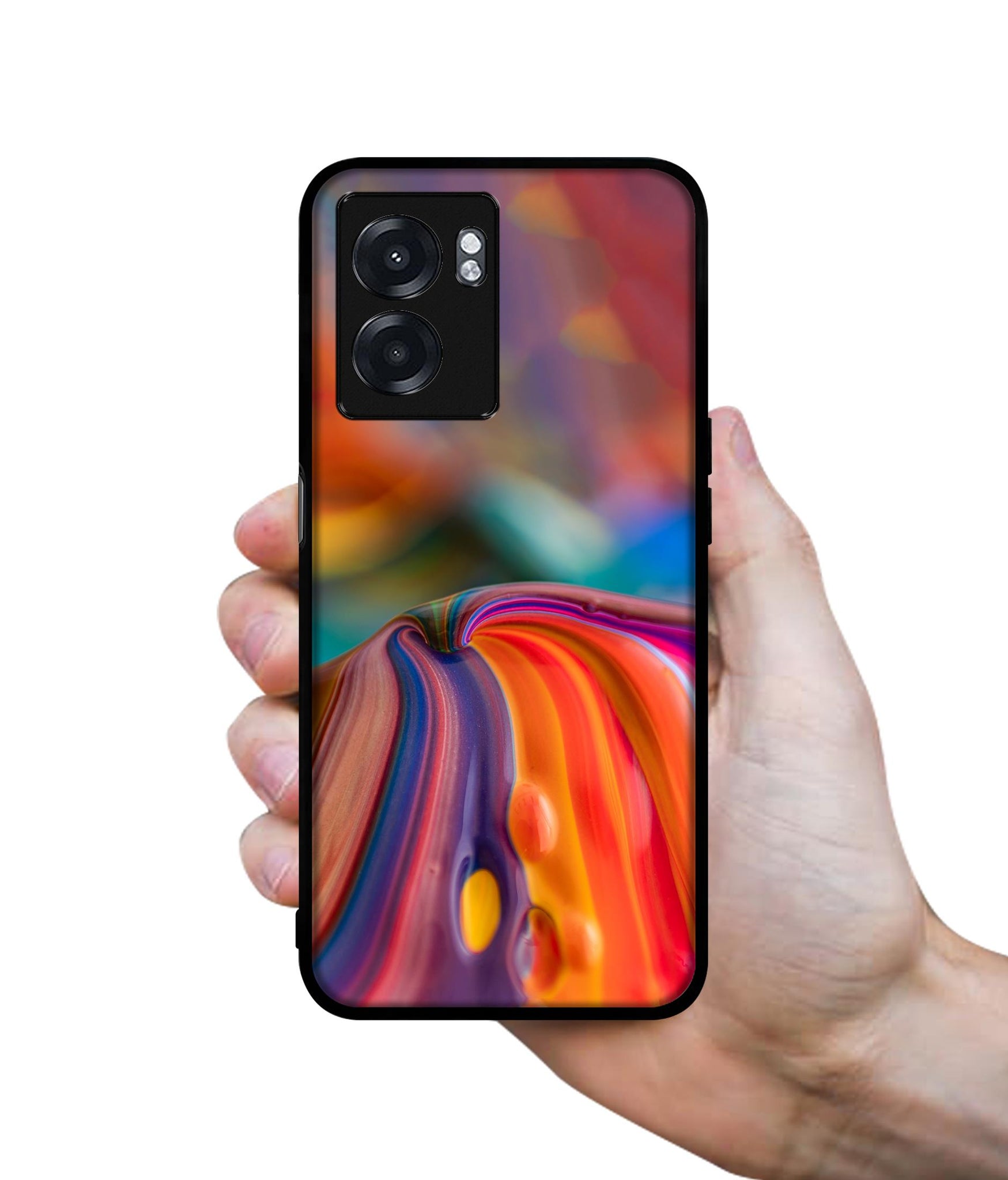 Rainbow Colors Designer 2D Printed Back Case Cover for Realme Narzo 50 5G / Oppo K10 5G / A77 5G / A57 5G