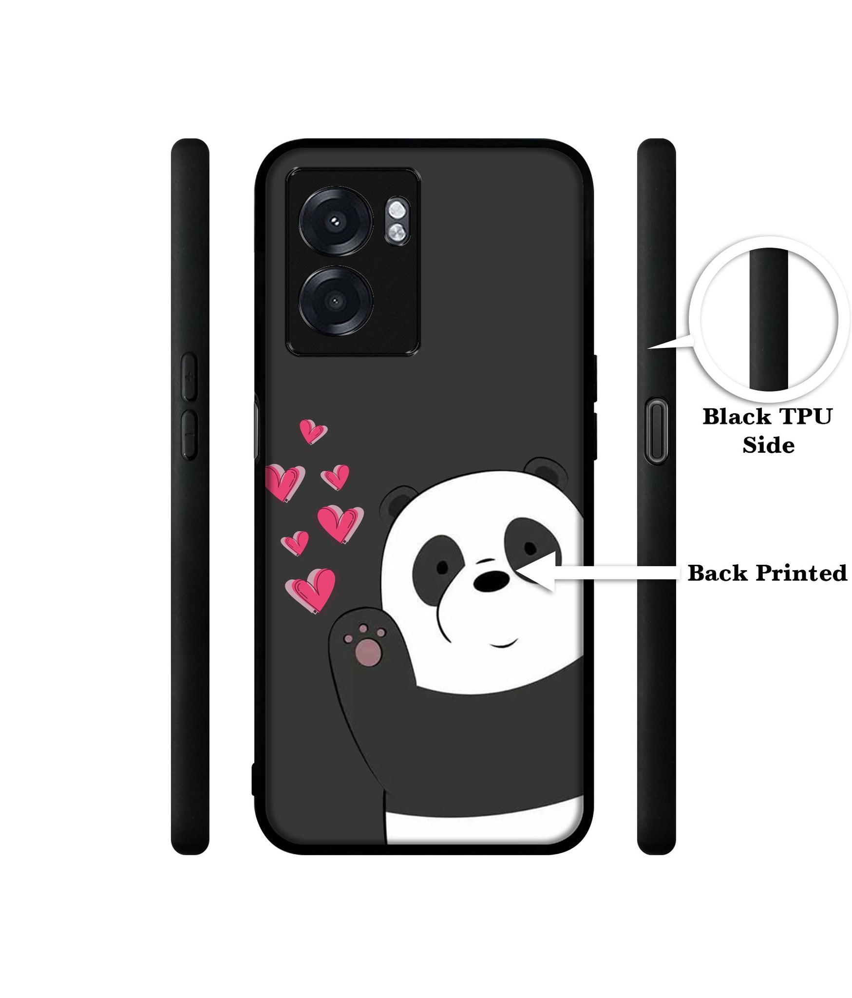 Love Panda Designer 2D Printed Back Case Cover for Realme Narzo 50 5G / Oppo K10 5G / A77 5G / A57 5G