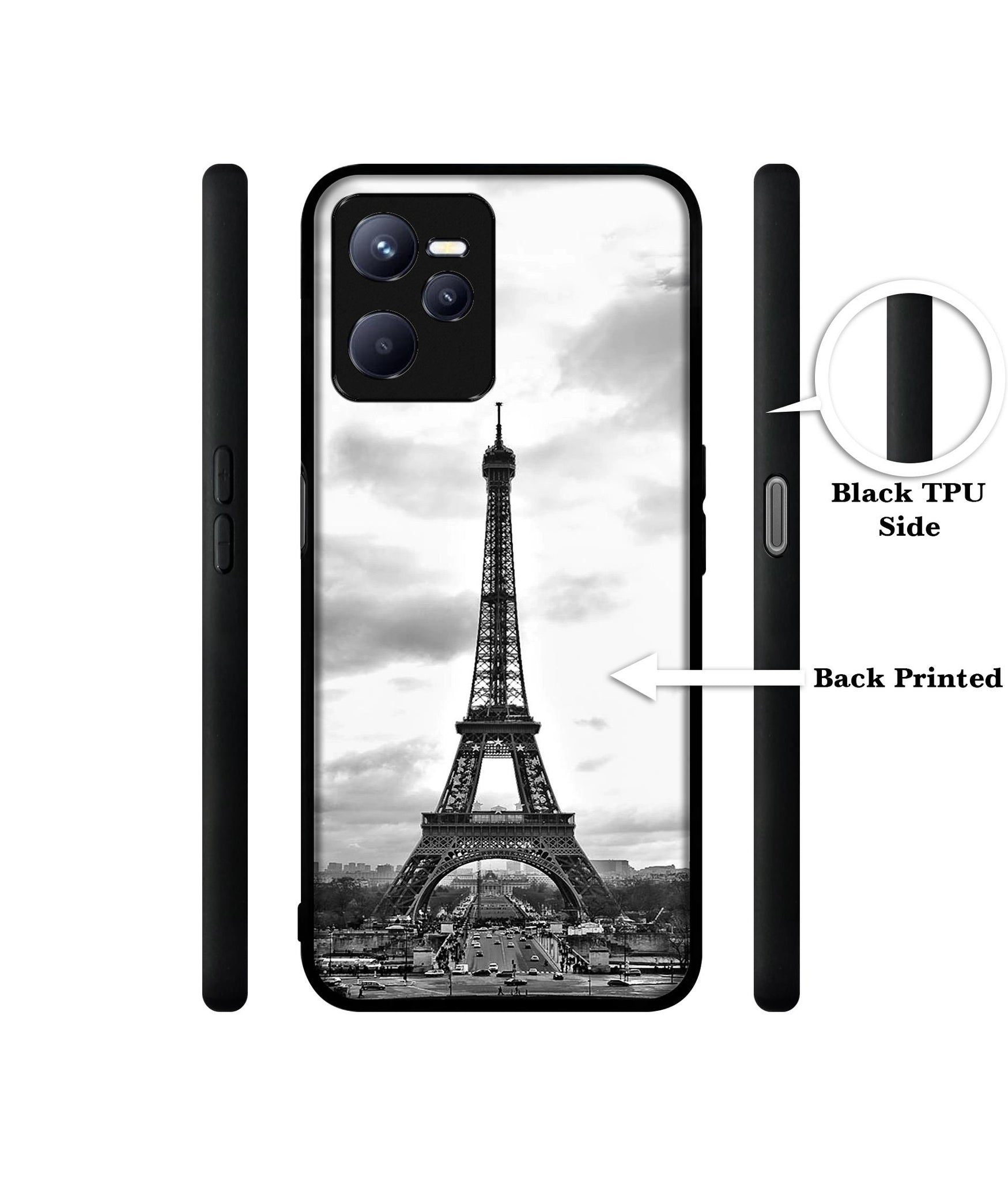 Eiffel Tower Designer 2D Printed Back Case Cover for Realme C35 4G / Narzo 50A Prime 4G