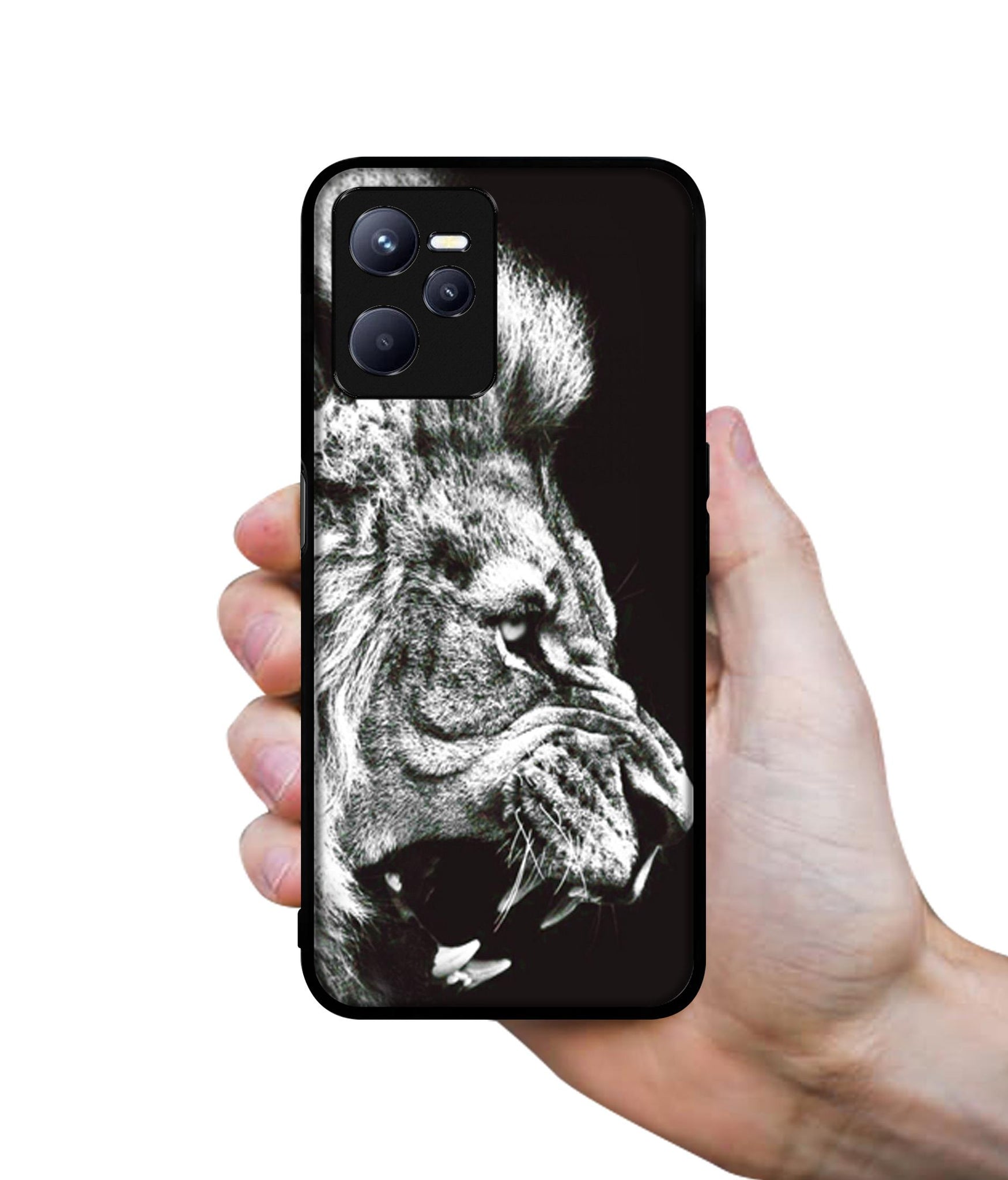 Angry Lion Designer 2D Printed Back Case Cover for Realme C35 4G / Narzo 50A Prime 4G