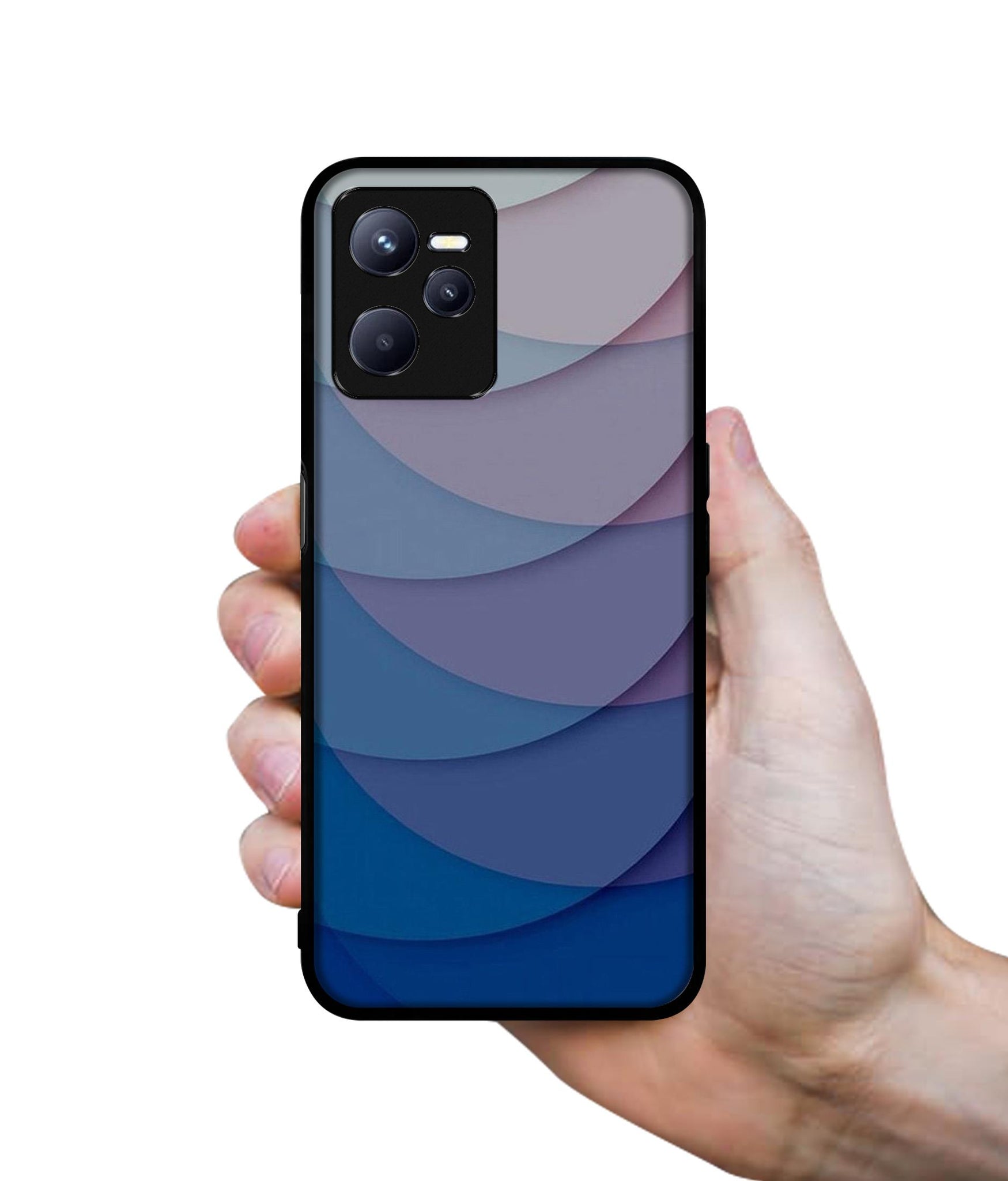 Waves Pattern Print Designer 2D Printed Back Case Cover for Realme C35 4G / Narzo 50A Prime 4G