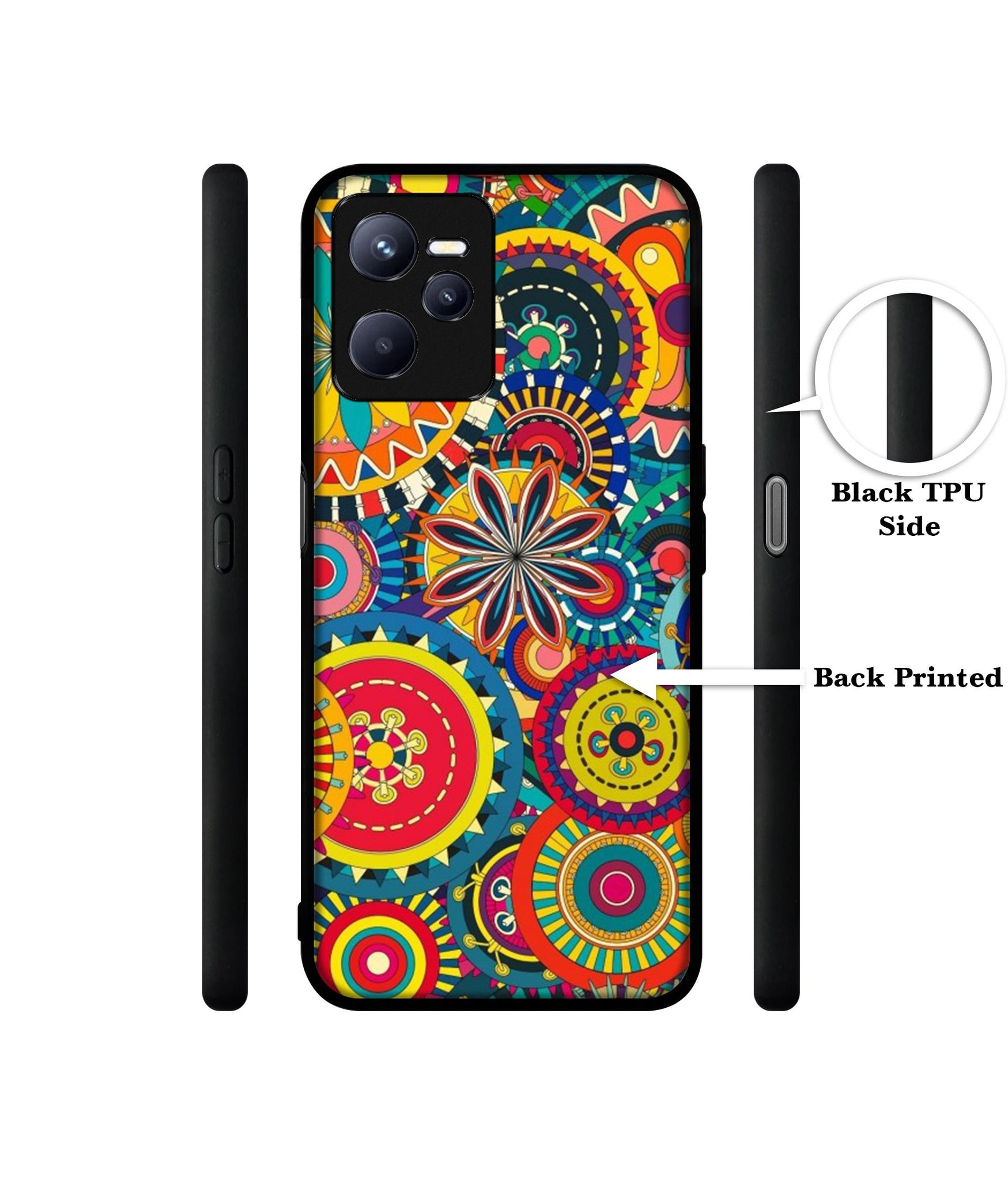 Ring Pattern Print Designer 2D Printed Back Case Cover for Realme C35 4G / Narzo 50A Prime 4G