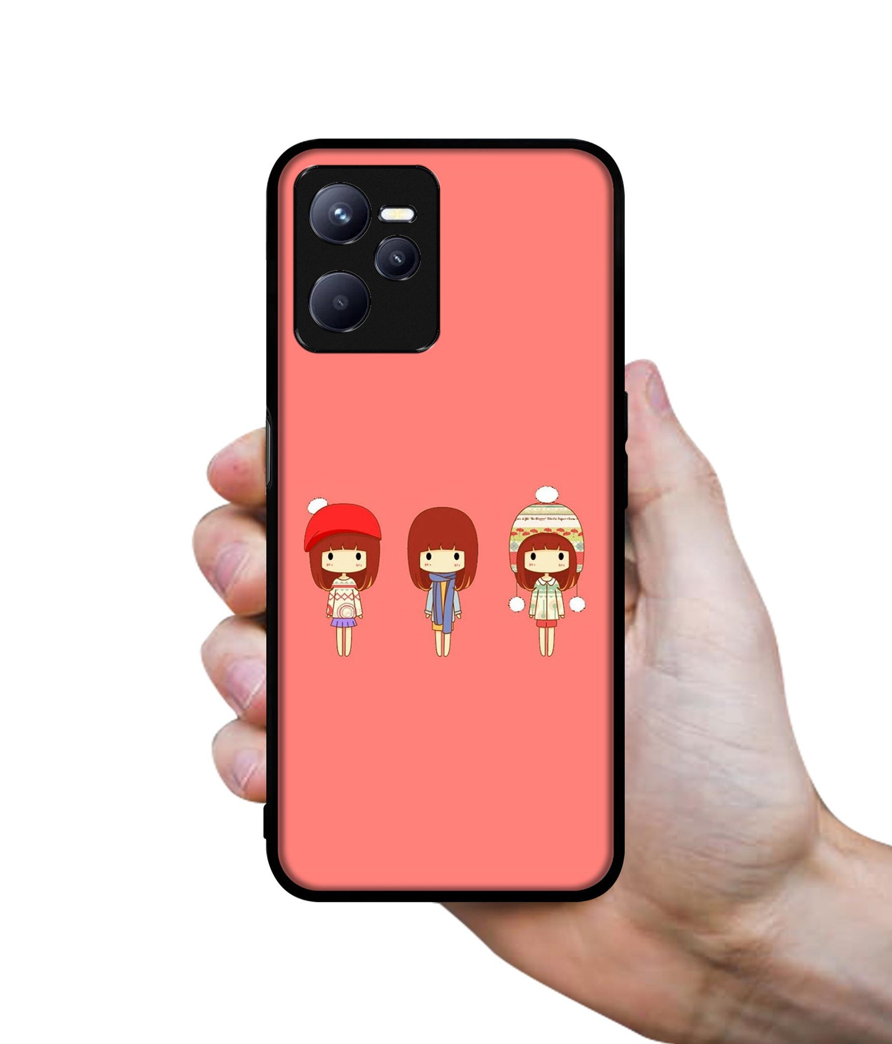 Cute Girls Designer 2D Printed Back Case Cover for Realme C35 4G / Narzo 50A Prime 4G