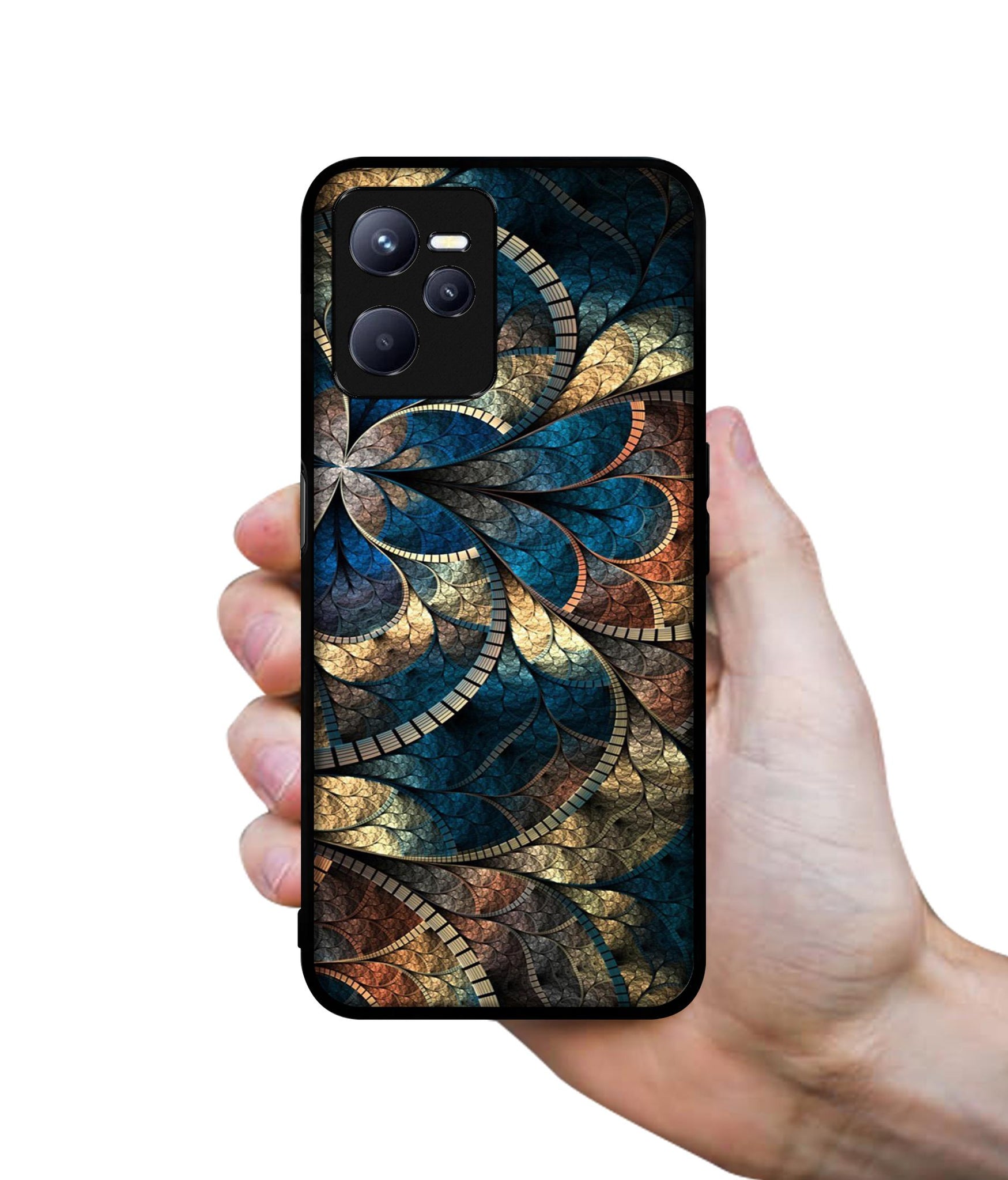 Fractional Pattern Designer 2D Printed Back Case Cover for Realme C35 4G / Narzo 50A Prime 4G