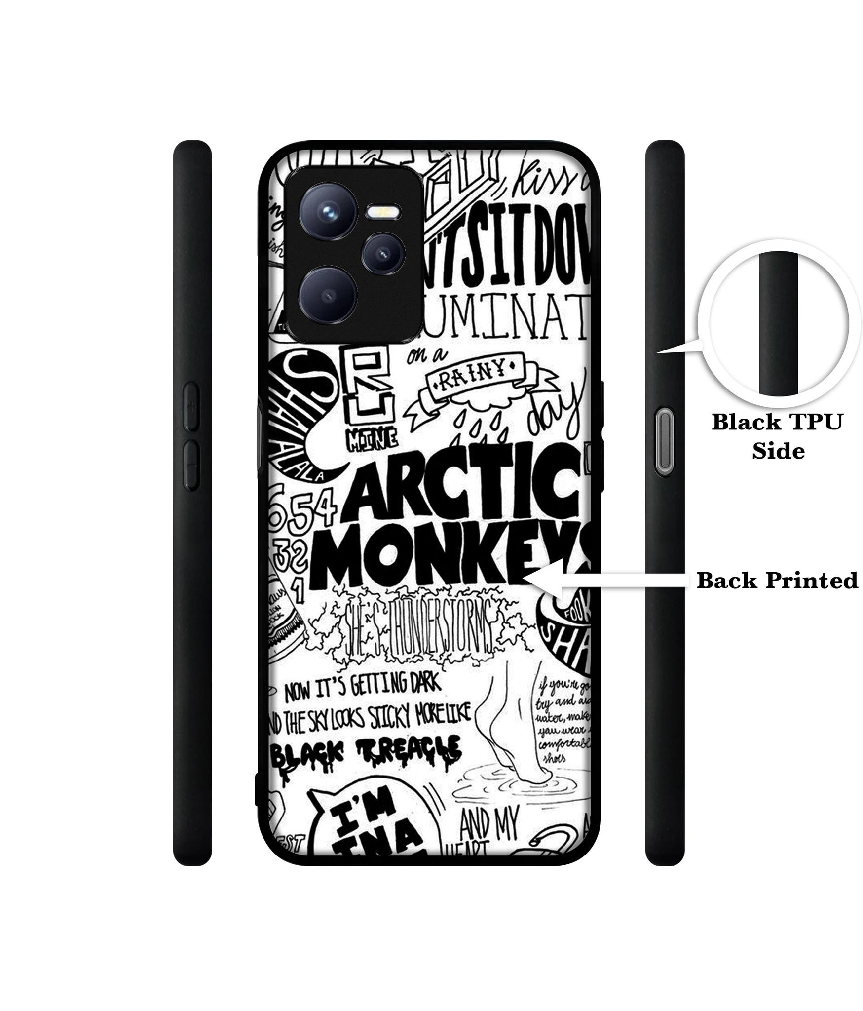 Arctic Monkeys Pattern Designer 2D Printed Back Case Cover for Realme C35 4G / Narzo 50A Prime 4G