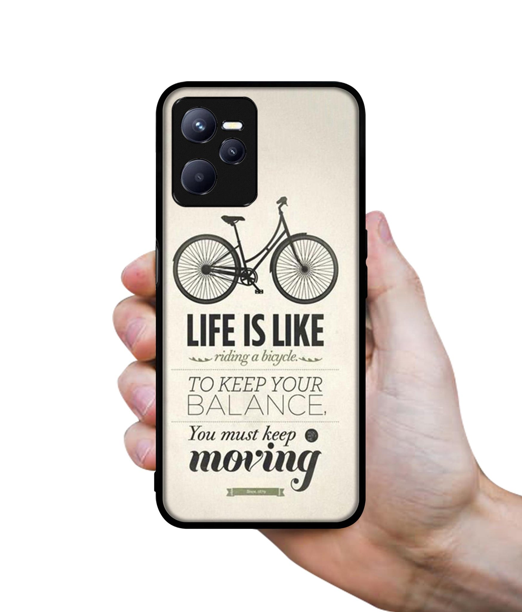 Life is Like Moving Designer 2D Printed Back Case Cover for Realme C35 4G / Narzo 50A Prime 4G