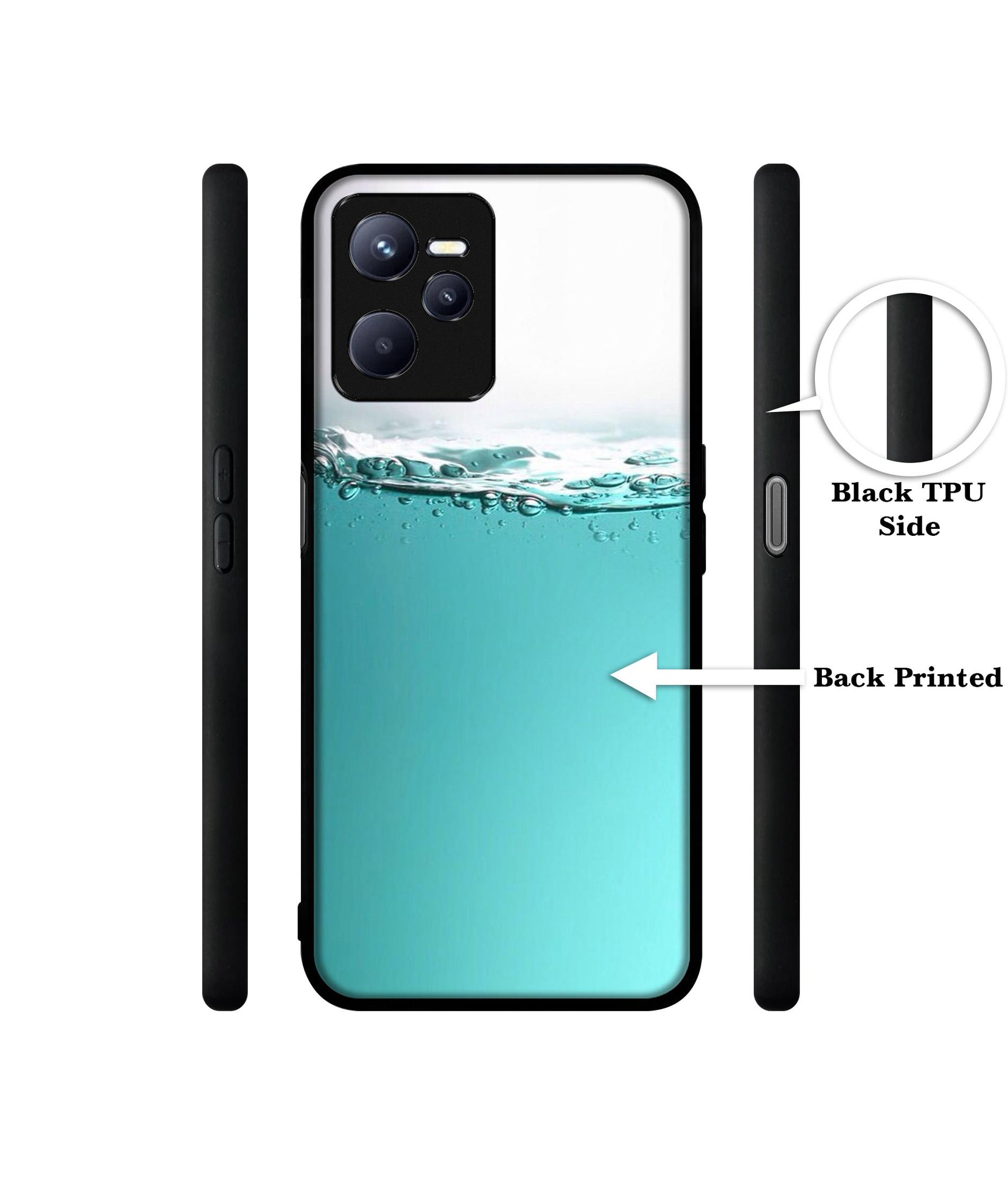 Half Fill Designer 2D Printed Back Case Cover for Realme C35 4G / Narzo 50A Prime 4G