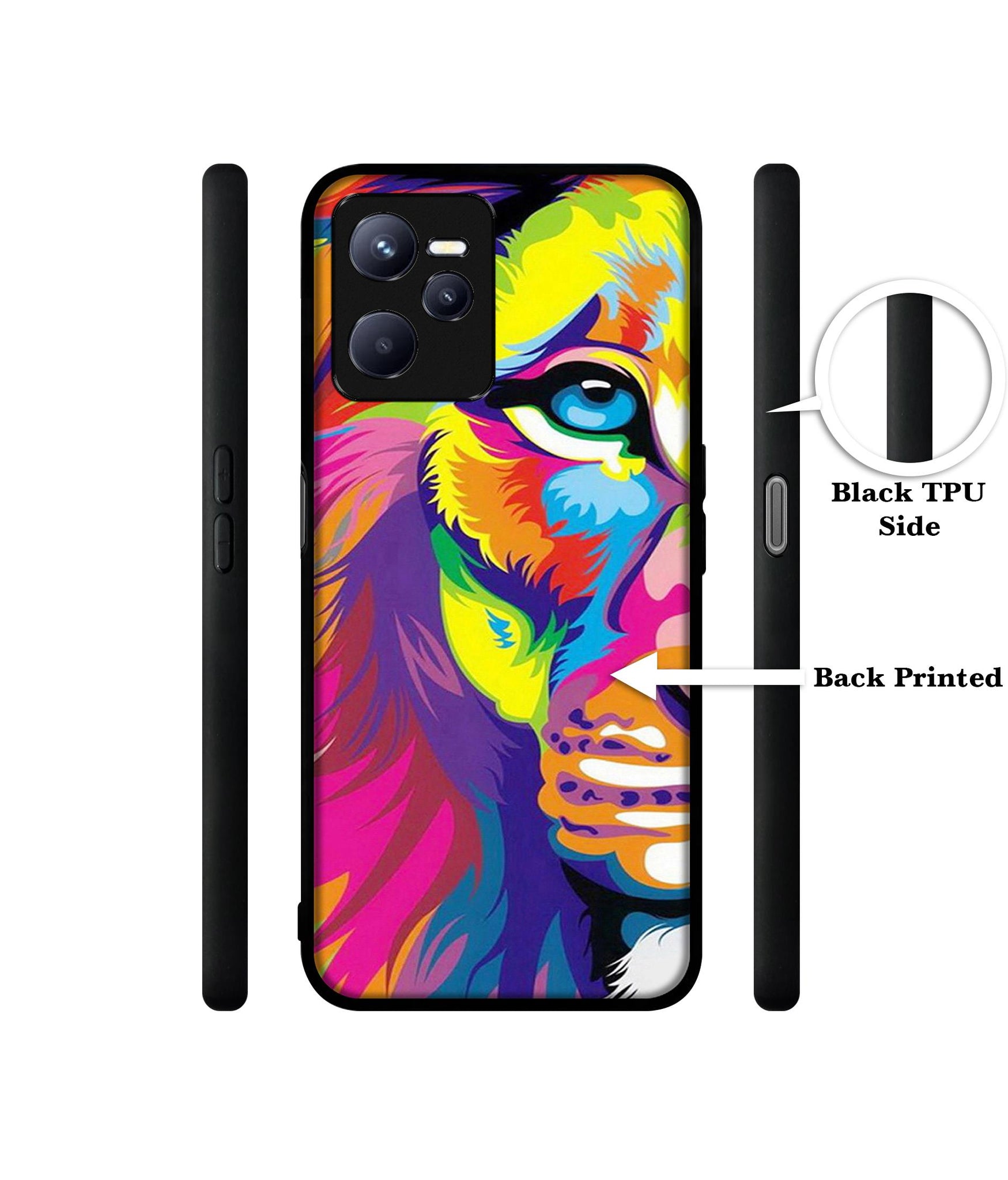 Lion Designer 2D Printed Back Case Cover for Realme C35 4G / Narzo 50A Prime 4G