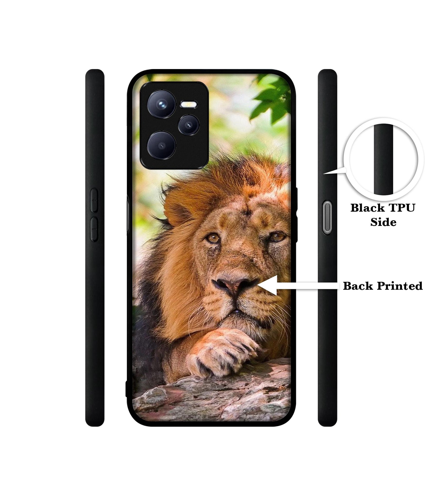 Tiger Pattern Print Designer 2D Printed Back Case Cover for Realme C35 4G / Narzo 50A Prime 4G