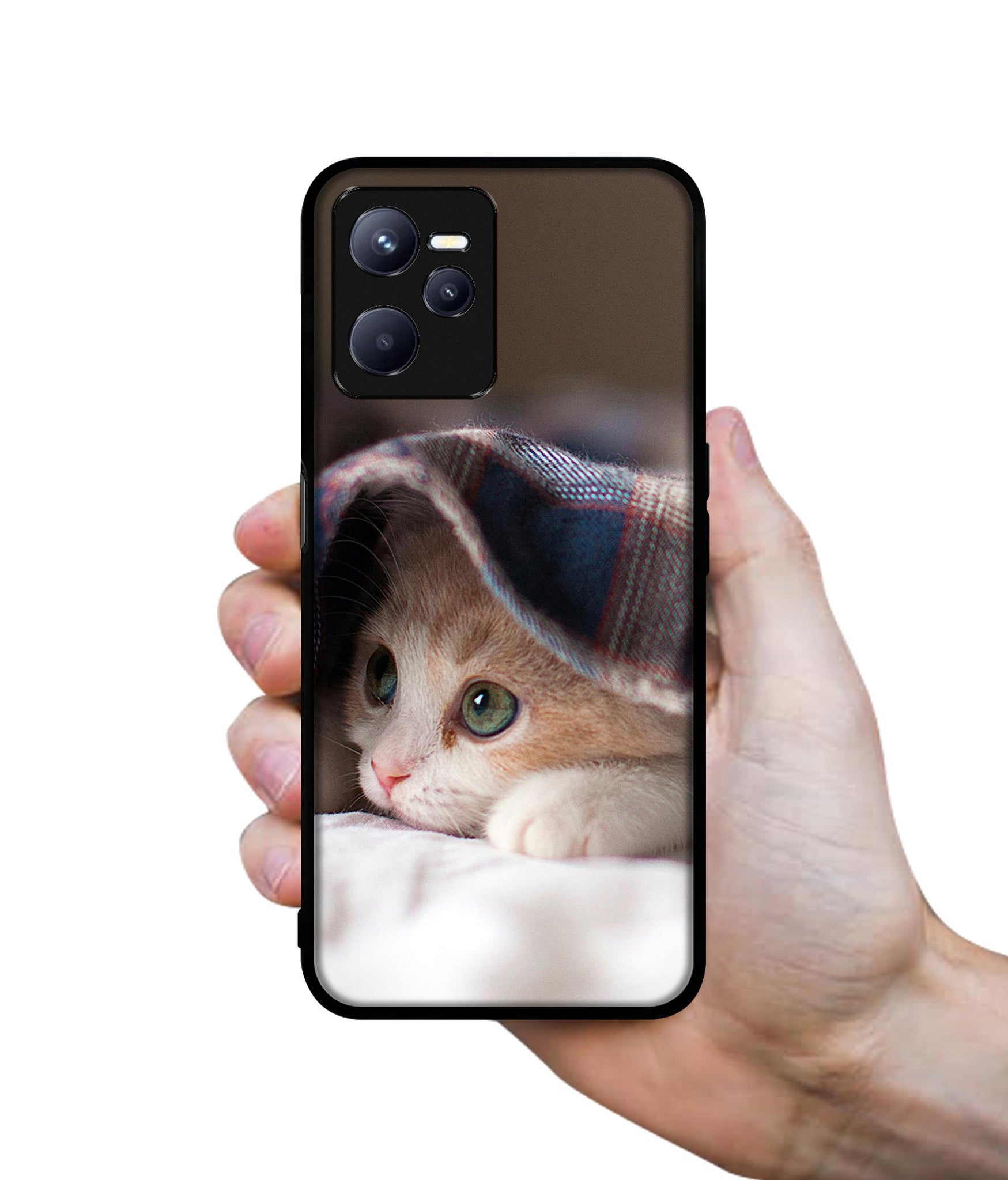 Sleepy Kitten Designer 2D Printed Back Case Cover for Realme C35 4G / Narzo 50A Prime 4G
