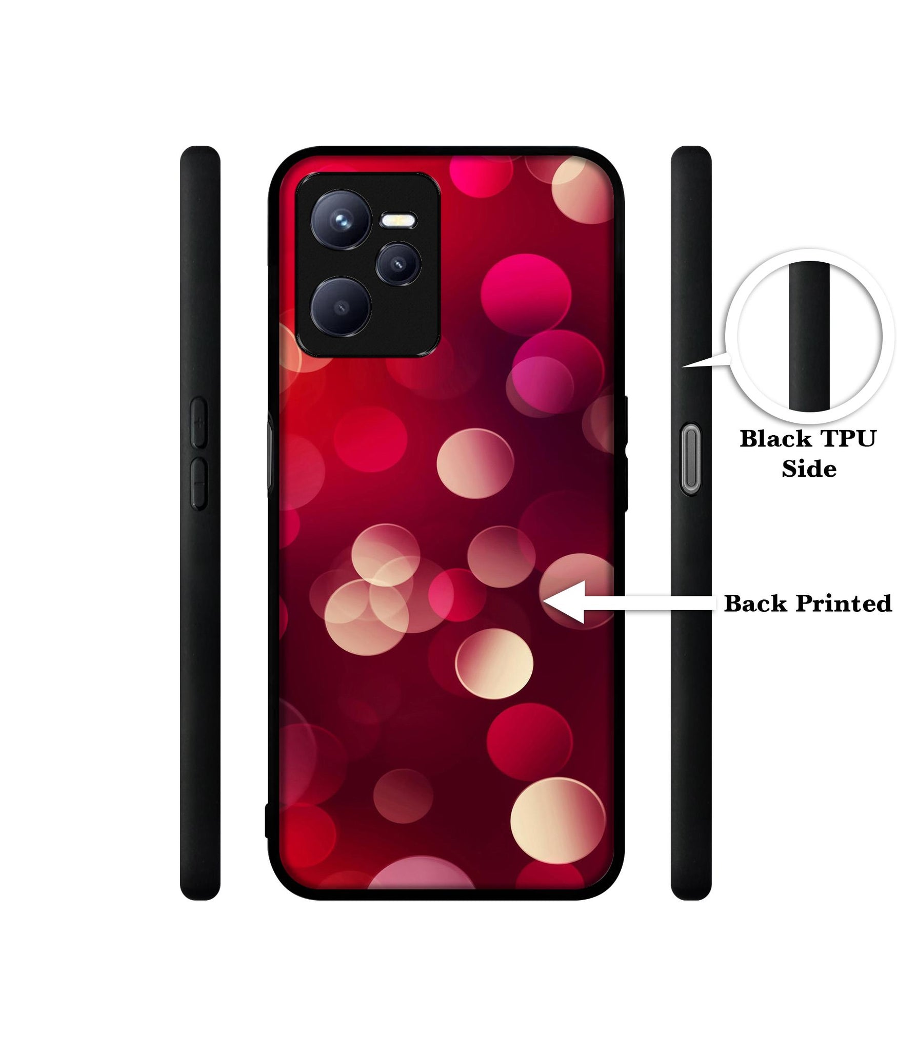 3D Circles Designer 2D Printed Back Case Cover for Realme C35 4G / Narzo 50A Prime 4G