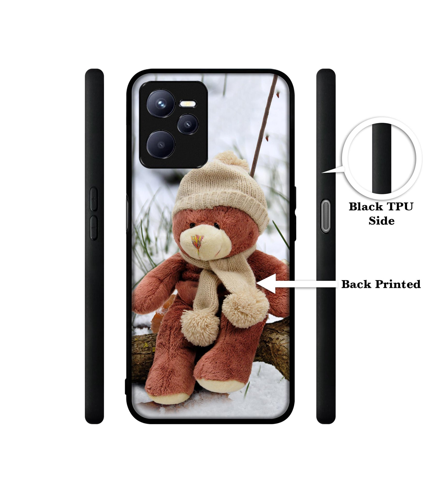 Woolen Bear Designer 2D Printed Back Case Cover for Realme C35 4G / Narzo 50A Prime 4G