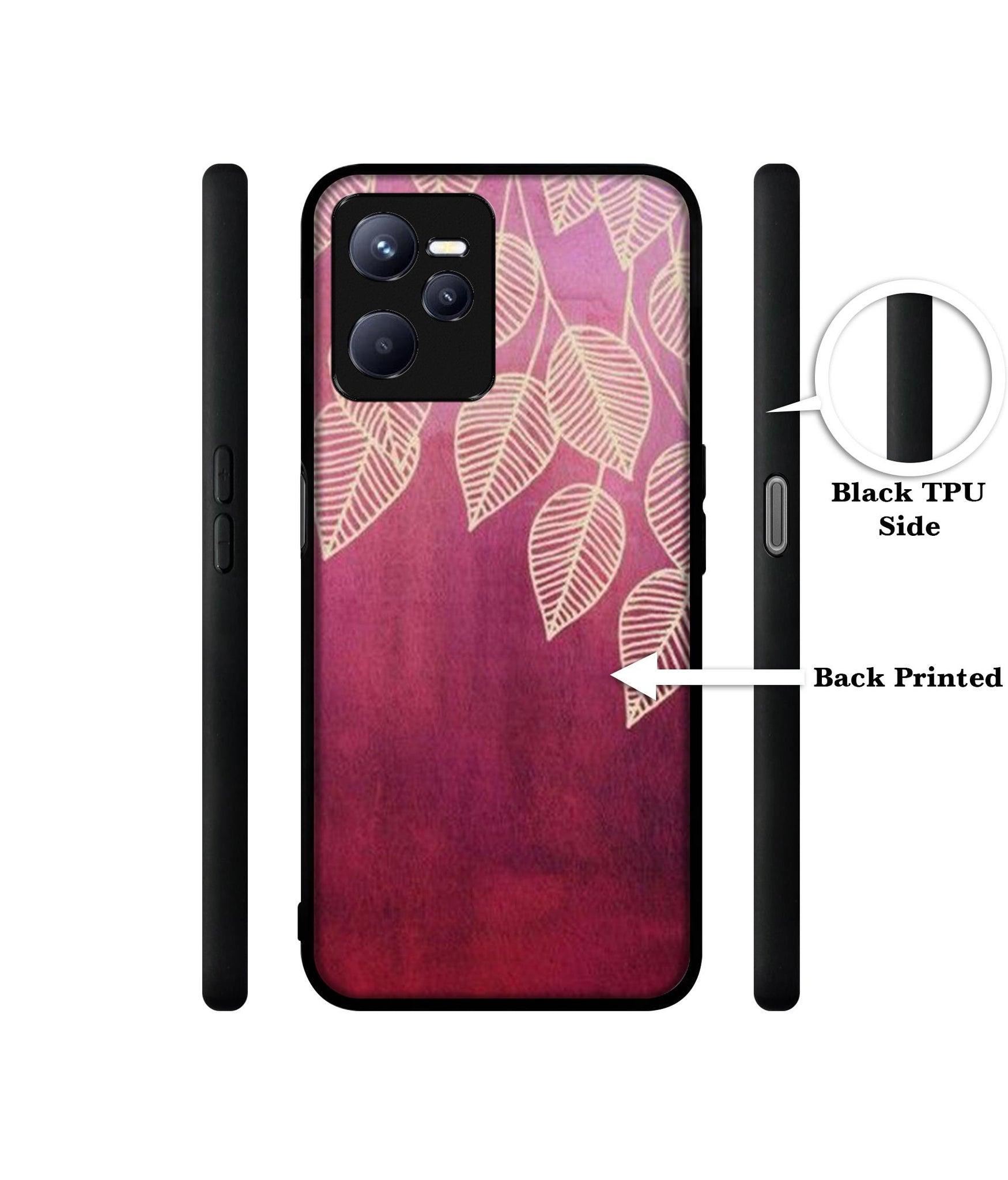 Leaf Pattern Designer 2D Printed Back Case Cover for Realme C35 4G / Narzo 50A Prime 4G