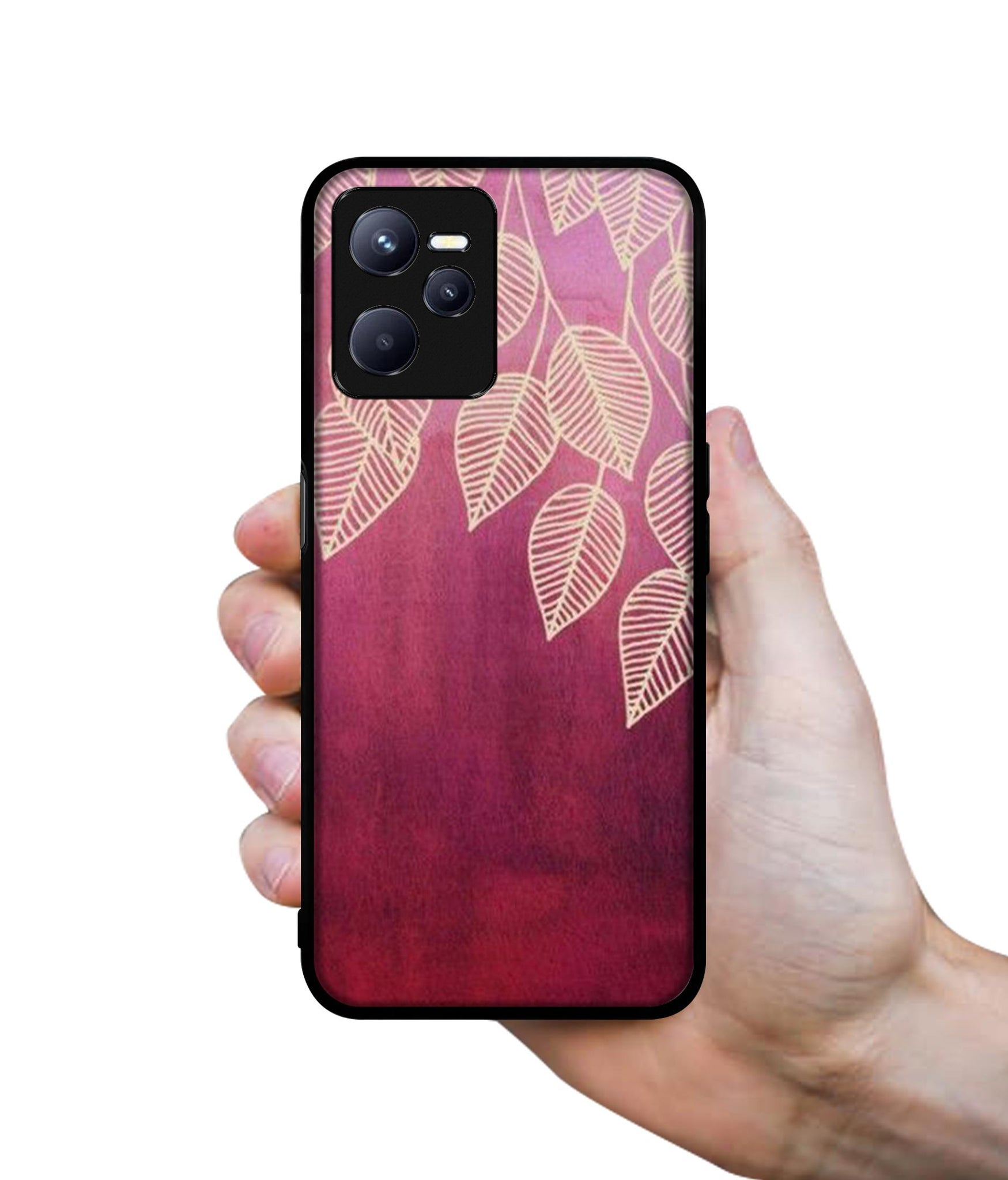 Leaf Pattern Designer 2D Printed Back Case Cover for Realme C35 4G / Narzo 50A Prime 4G
