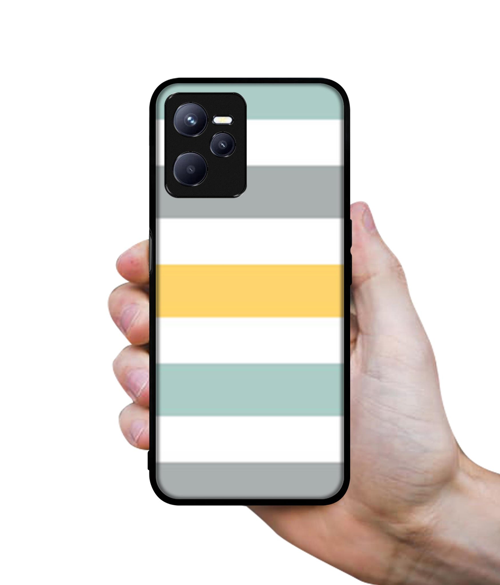 Line Texture Designer 2D Printed Back Case Cover for Realme C35 4G / Narzo 50A Prime 4G