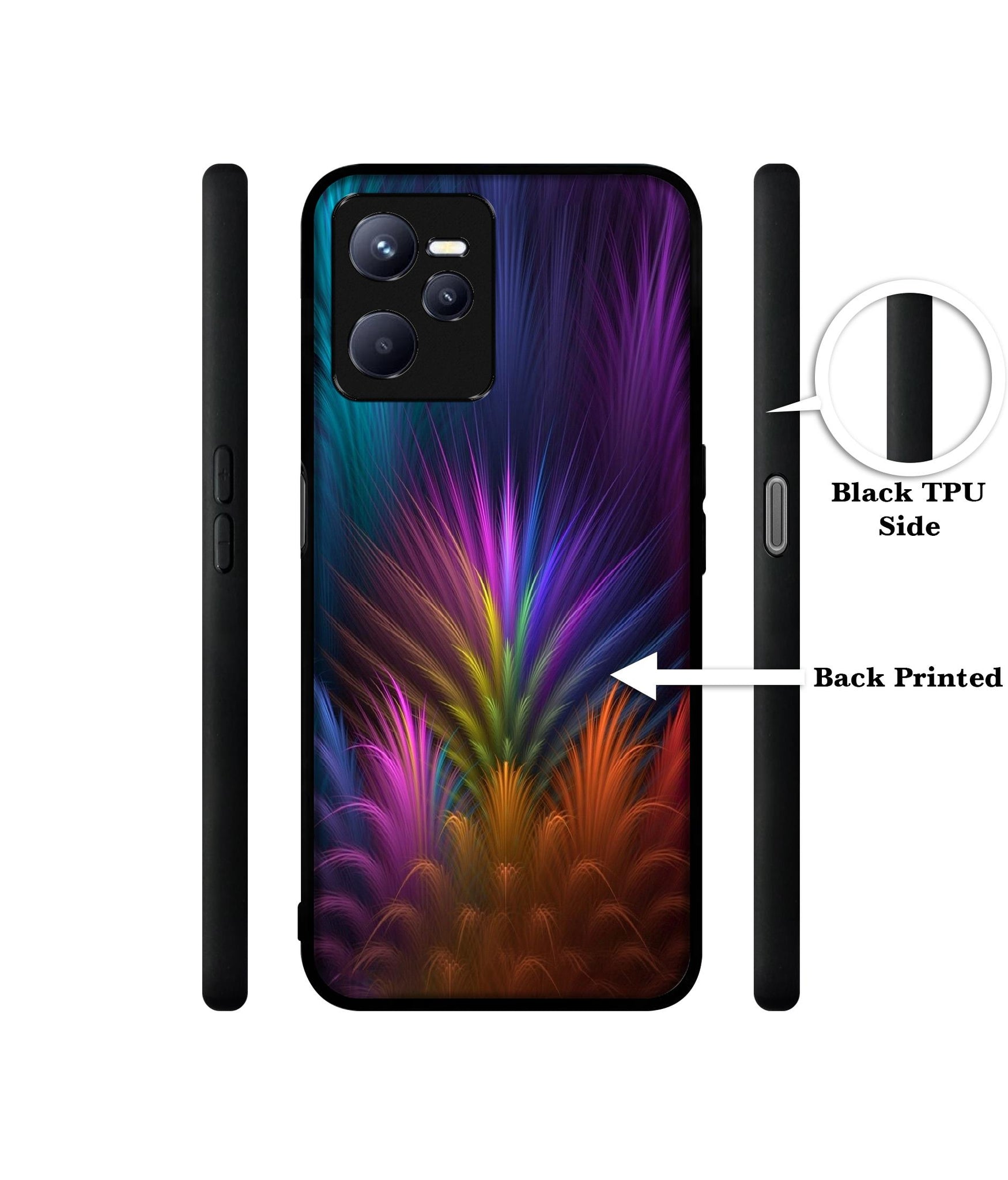 Multicoloured Designer 2D Printed Back Case Cover for Realme C35 4G / Narzo 50A Prime 4G