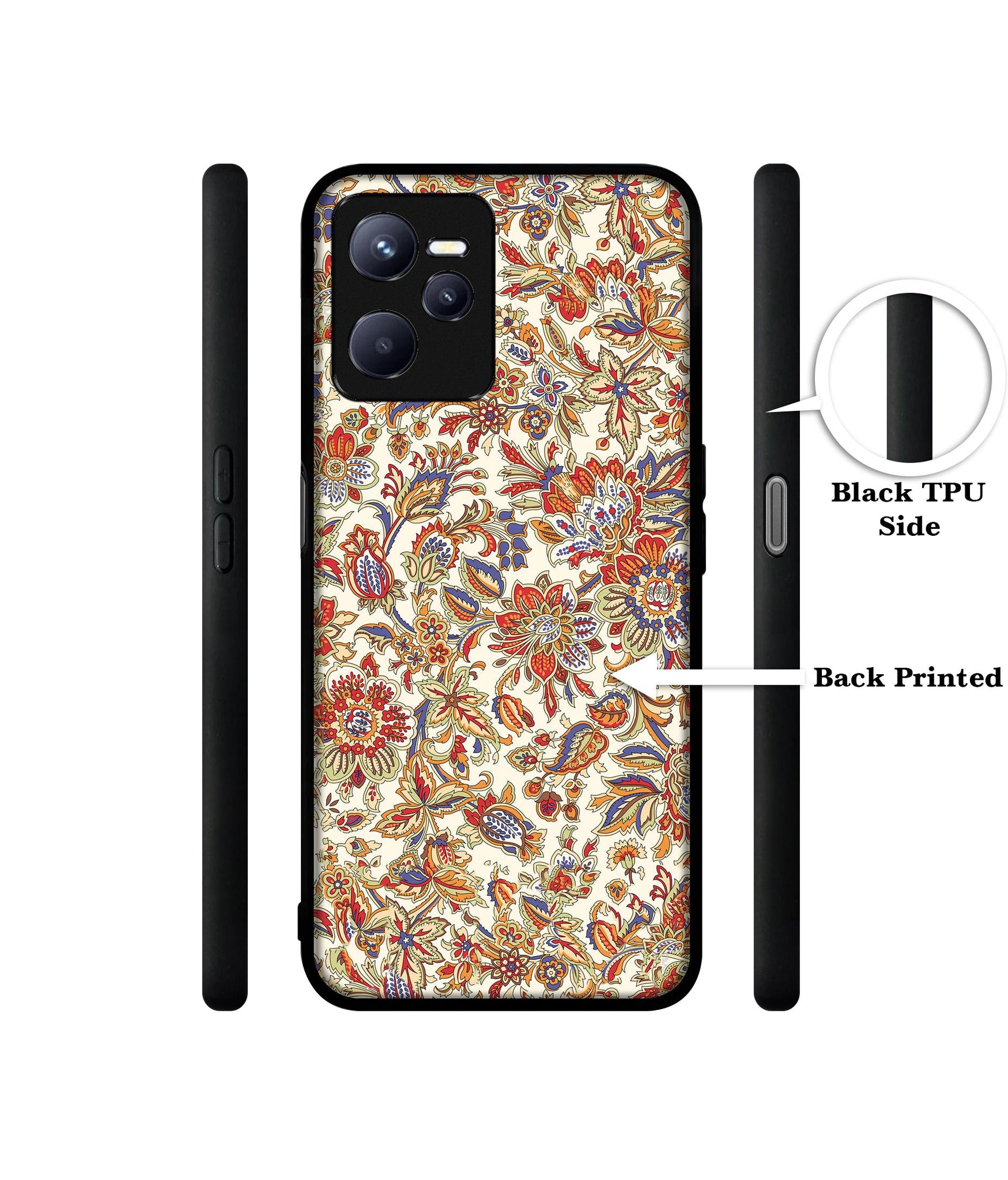 Floral Designer 2D Printed Back Case Cover for Realme C35 4G / Narzo 50A Prime 4G