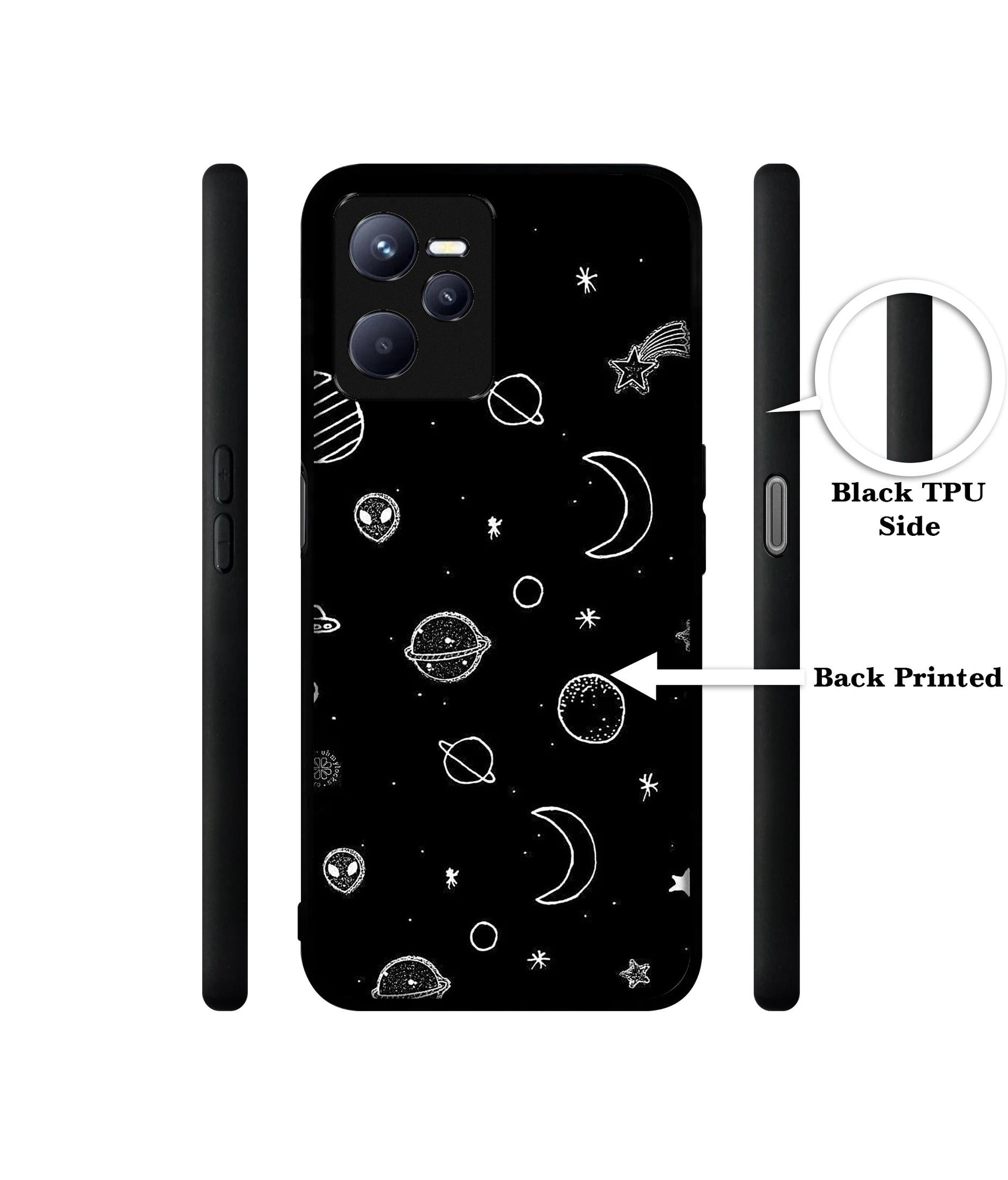 Space Stars Universe Designer 2D Printed Back Case Cover for Realme C35 4G / Narzo 50A Prime 4G