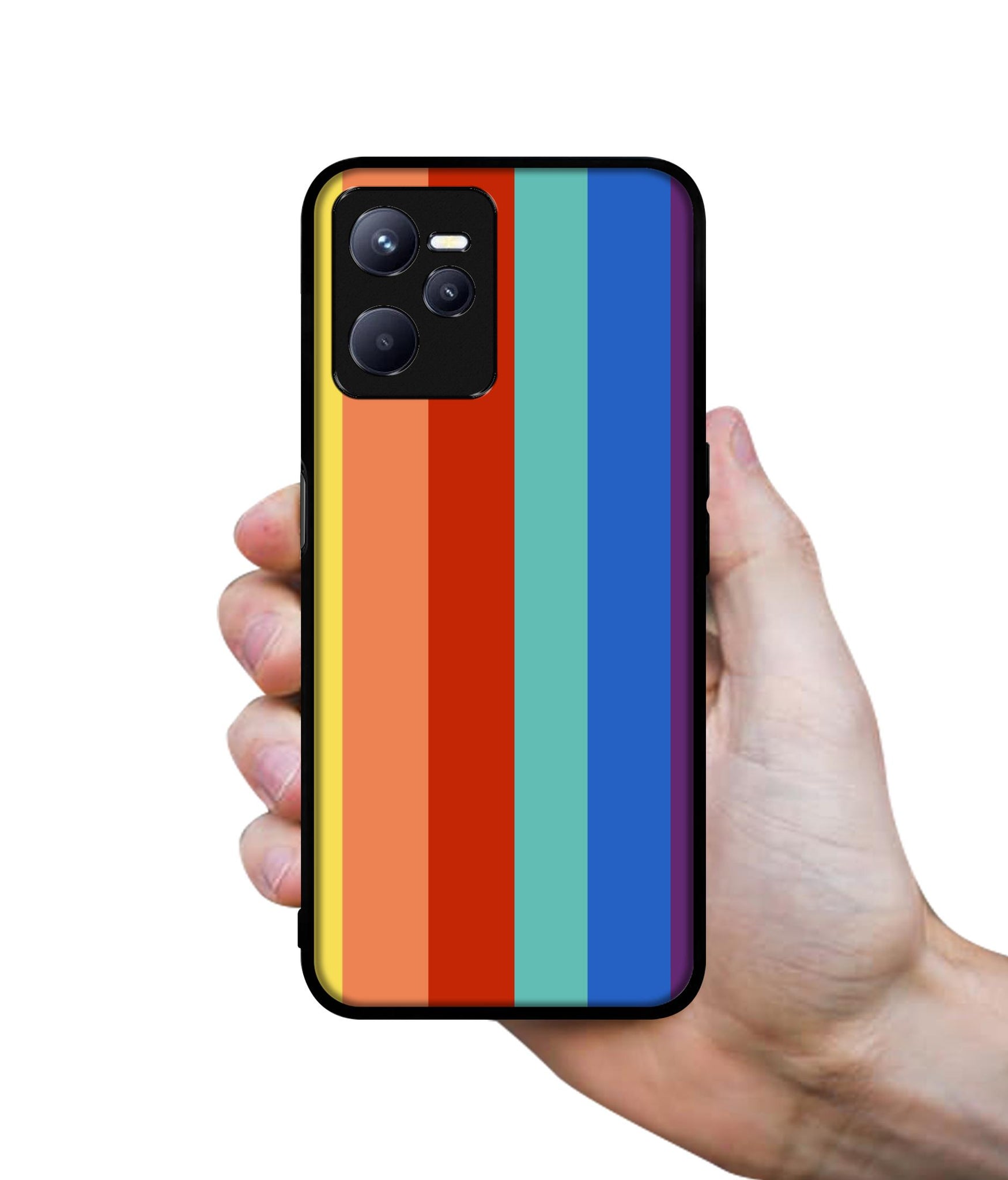 Rainbow Colors Designer 2D Printed Back Case Cover for Realme C35 4G / Narzo 50A Prime 4G