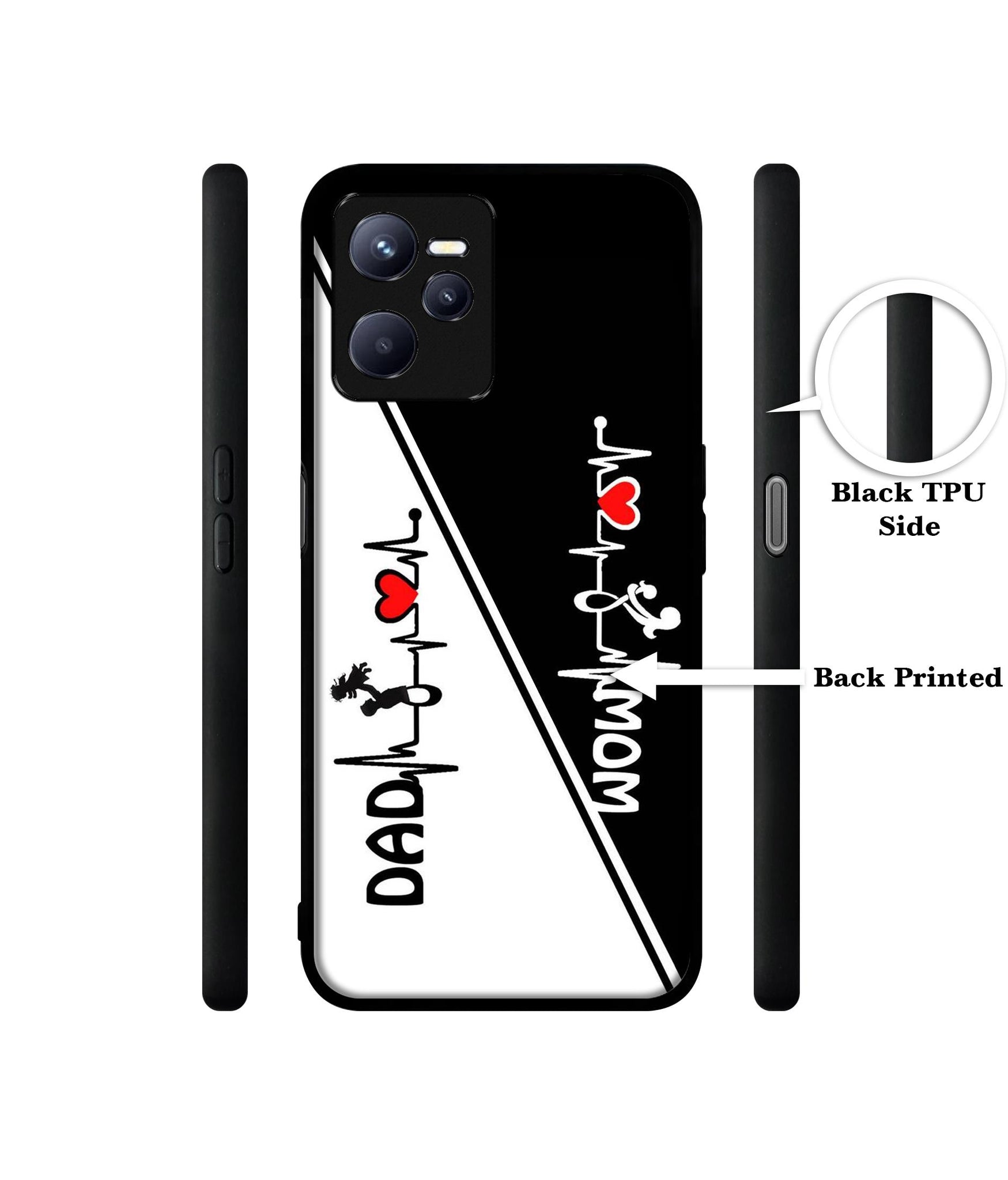 Mom and Dad Lover Designer 2D Printed Back Case Cover for Realme C35 4G / Narzo 50A Prime 4G