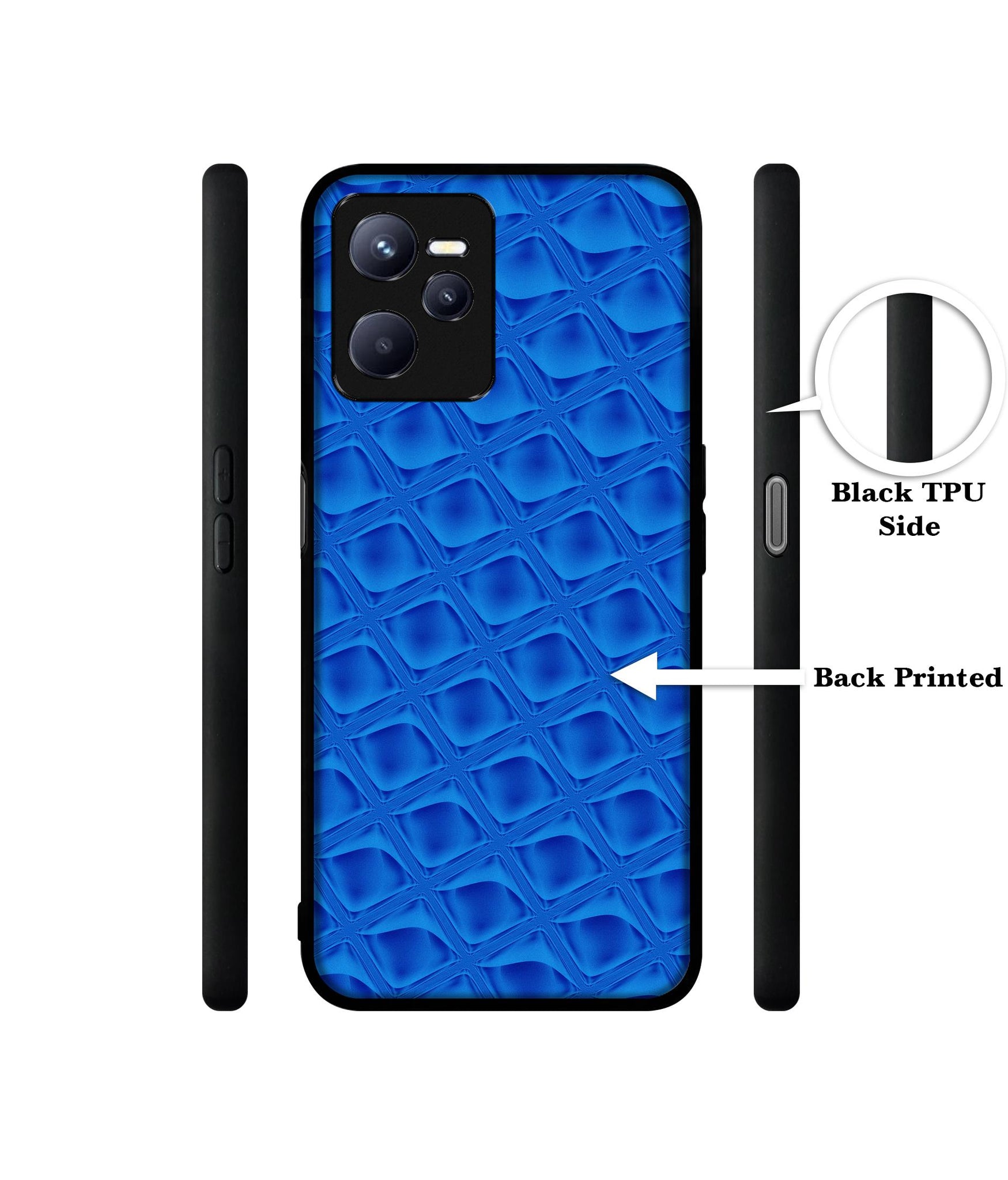 Blue Diamond Designer 2D Printed Back Case Cover for Realme C35 4G / Narzo 50A Prime 4G