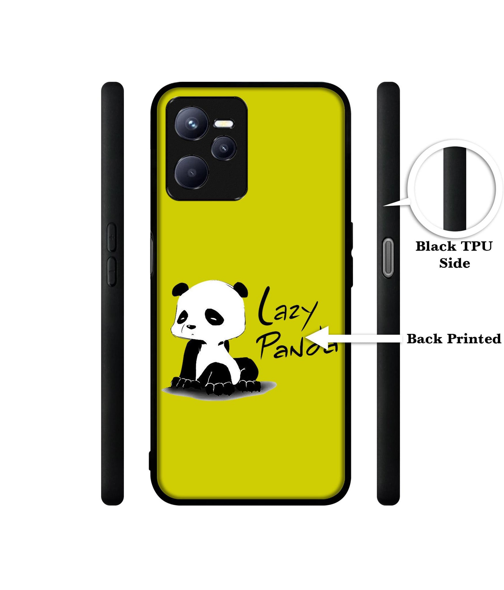 Lazy Panda Designer 2D Printed Back Case Cover for Realme C35 4G / Narzo 50A Prime 4G