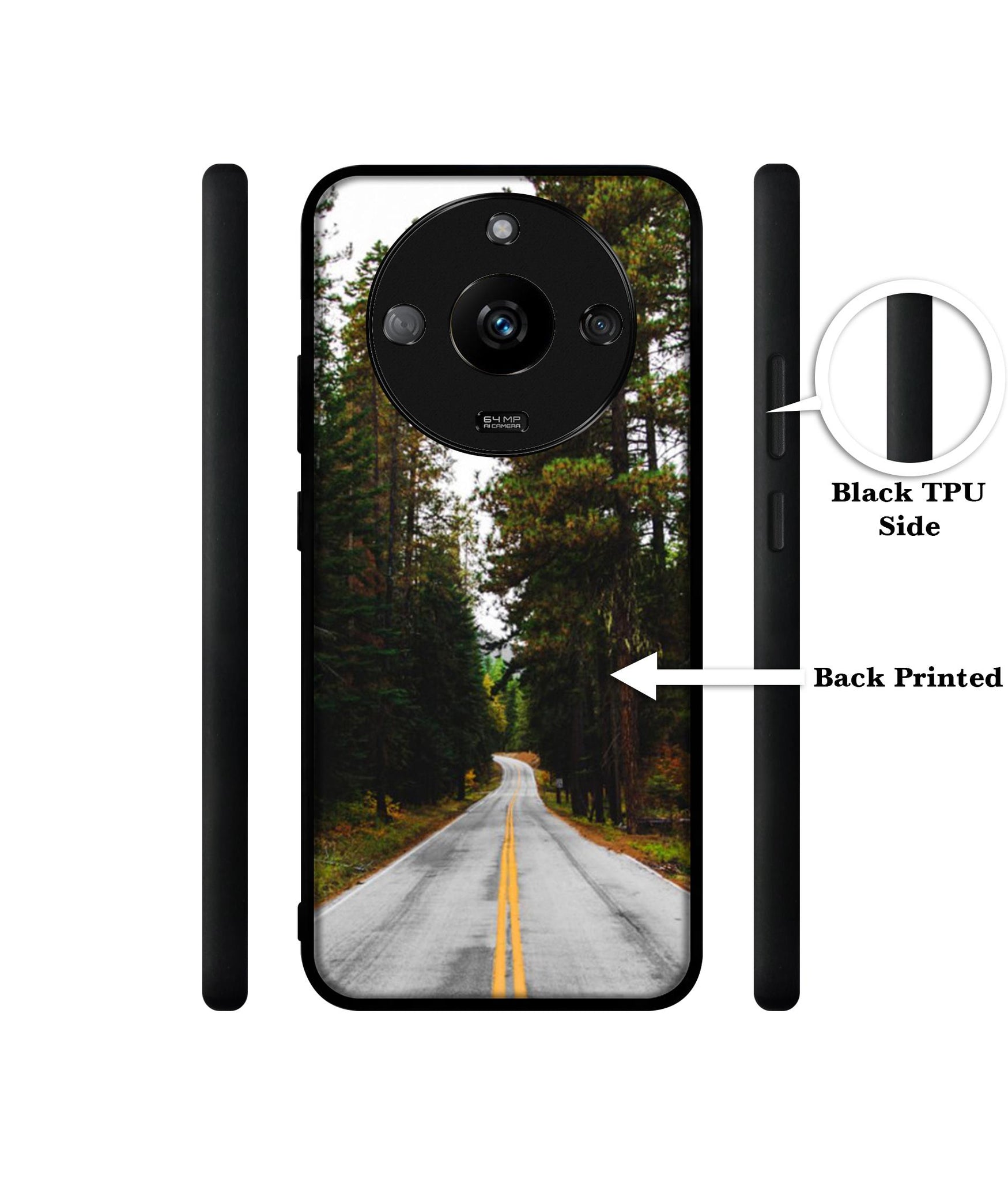 Road Photo Designer 2D Printed Back Case Cover for Realme Narzo 60 5G