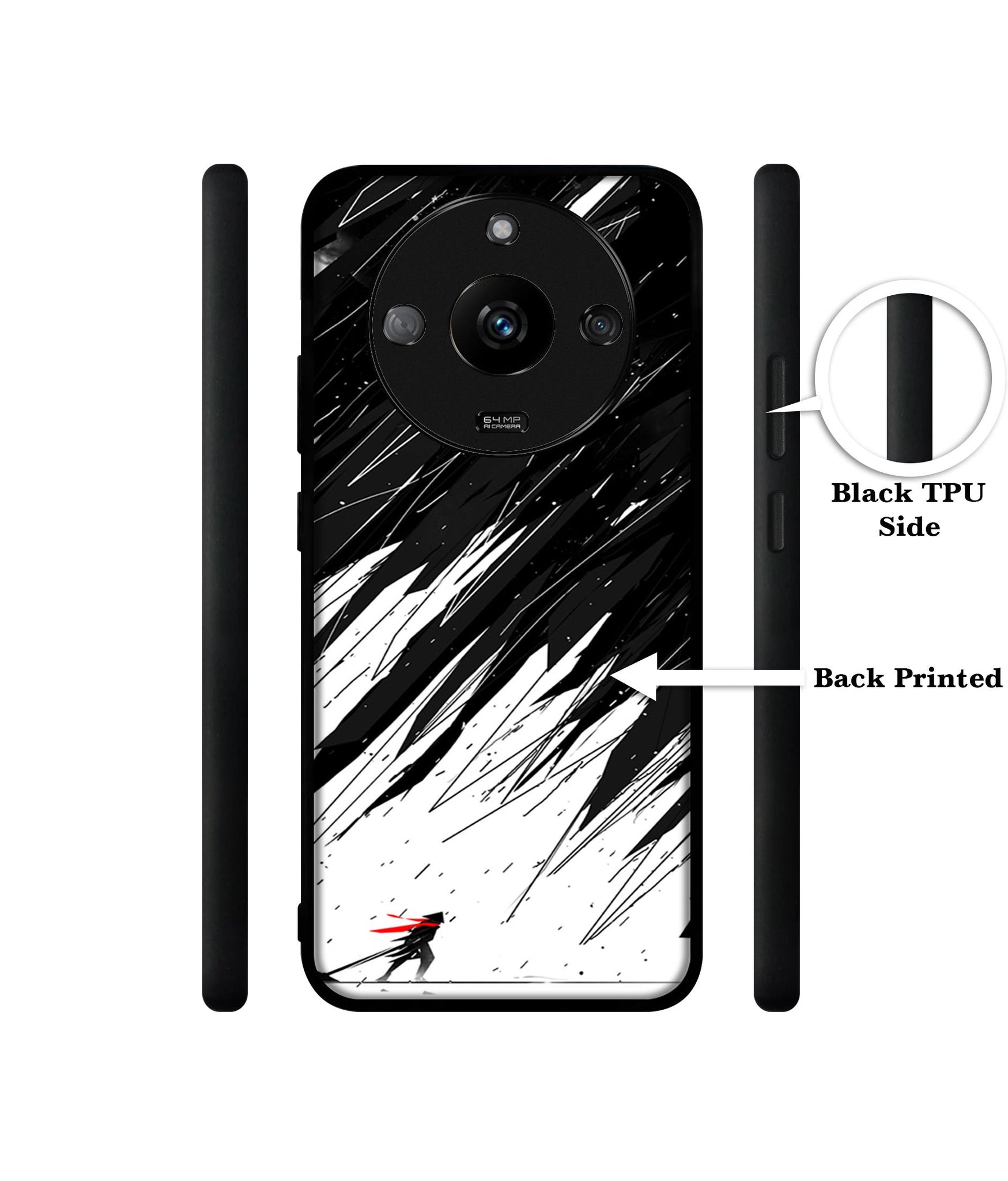 Geometric Strom Designer 2D Printed Back Case Cover for Realme Narzo 60 5G