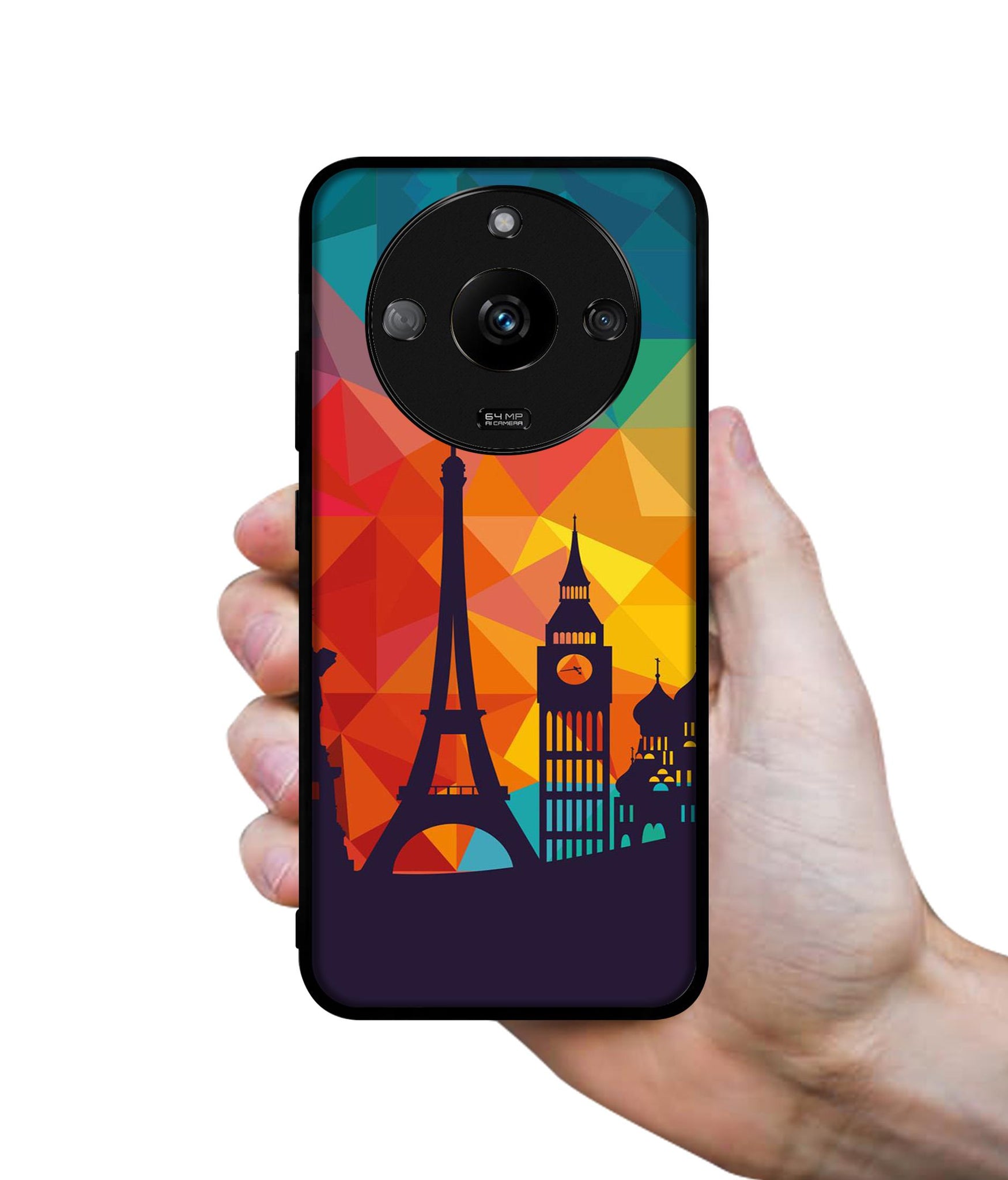 Colored Paris Designer 2D Printed Back Case Cover for Realme Narzo 60 5G