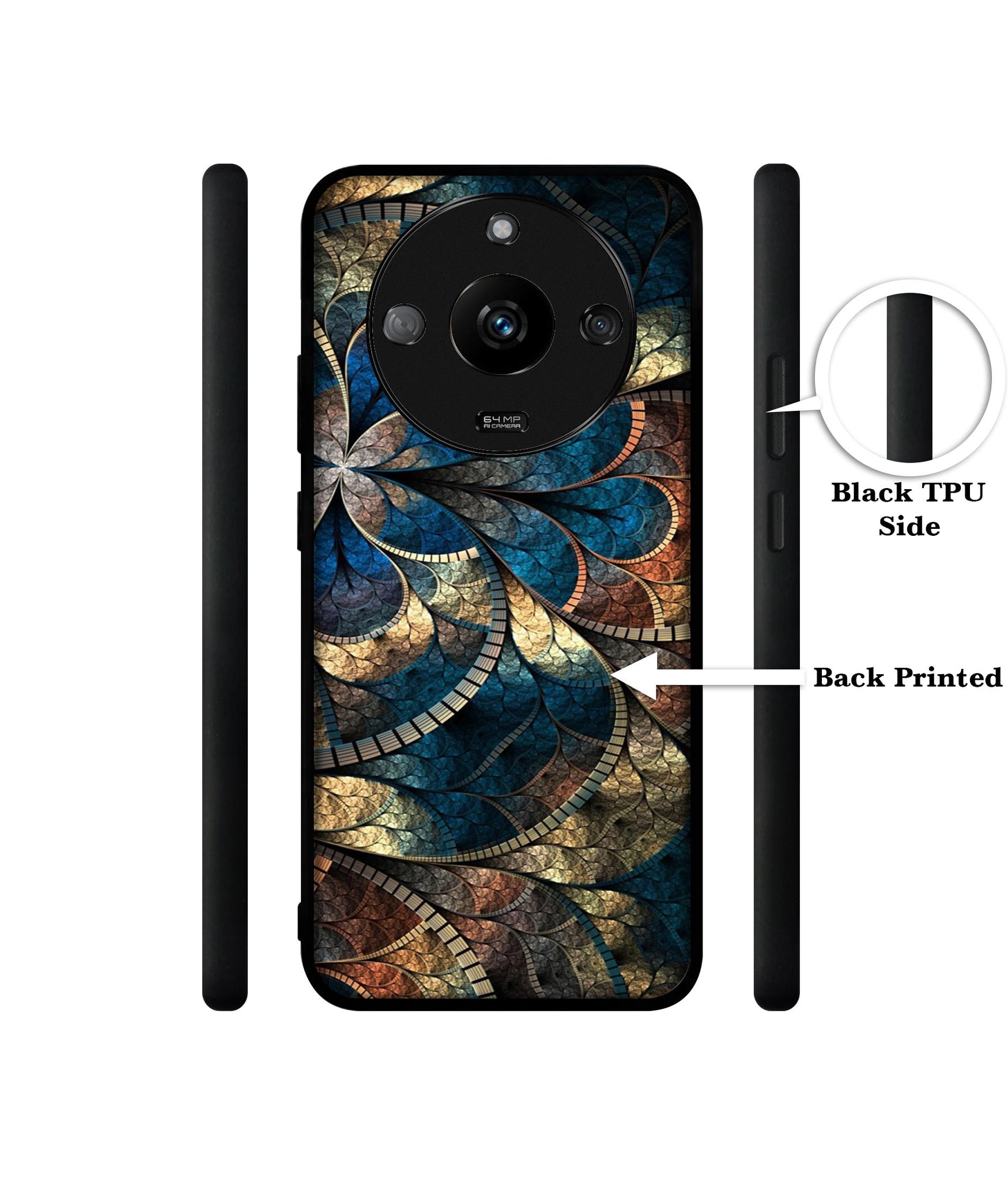 Fractional Pattern Designer 2D Printed Back Case Cover for Realme Narzo 60 5G