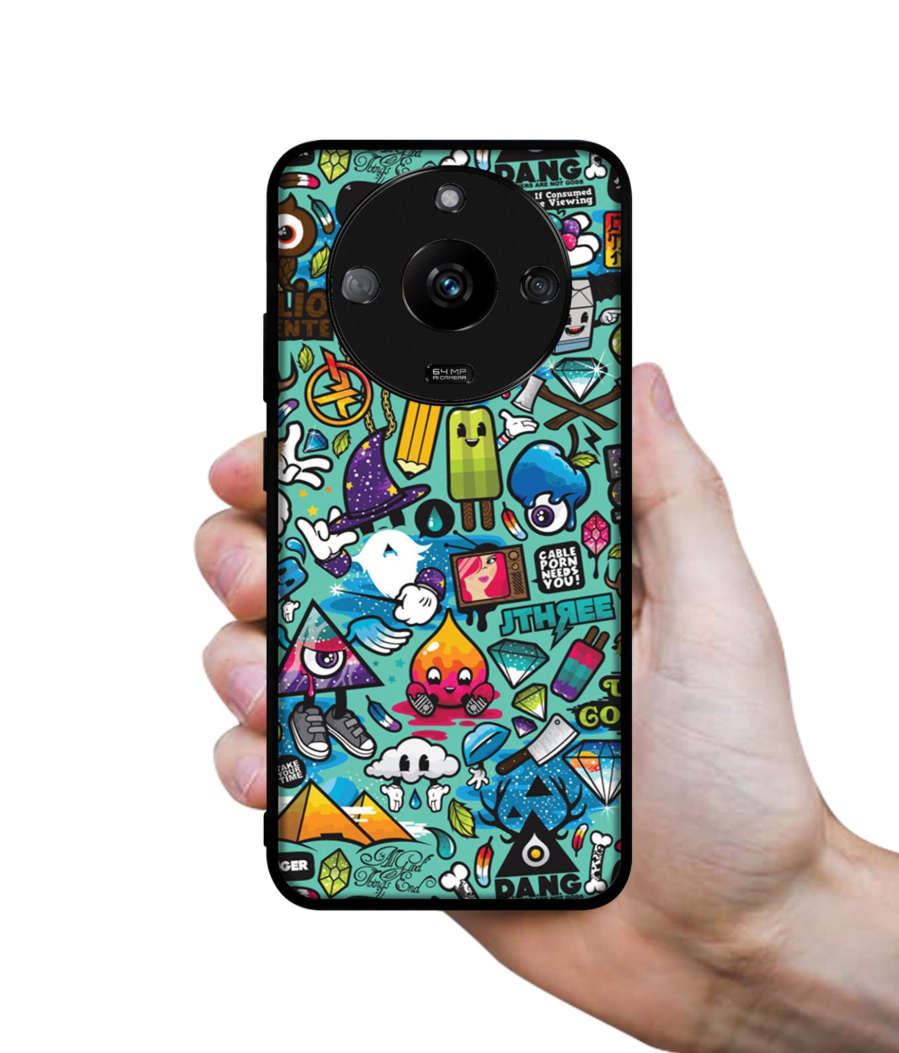 Crazy Designer 2D Printed Back Case Cover for Realme Narzo 60 5G