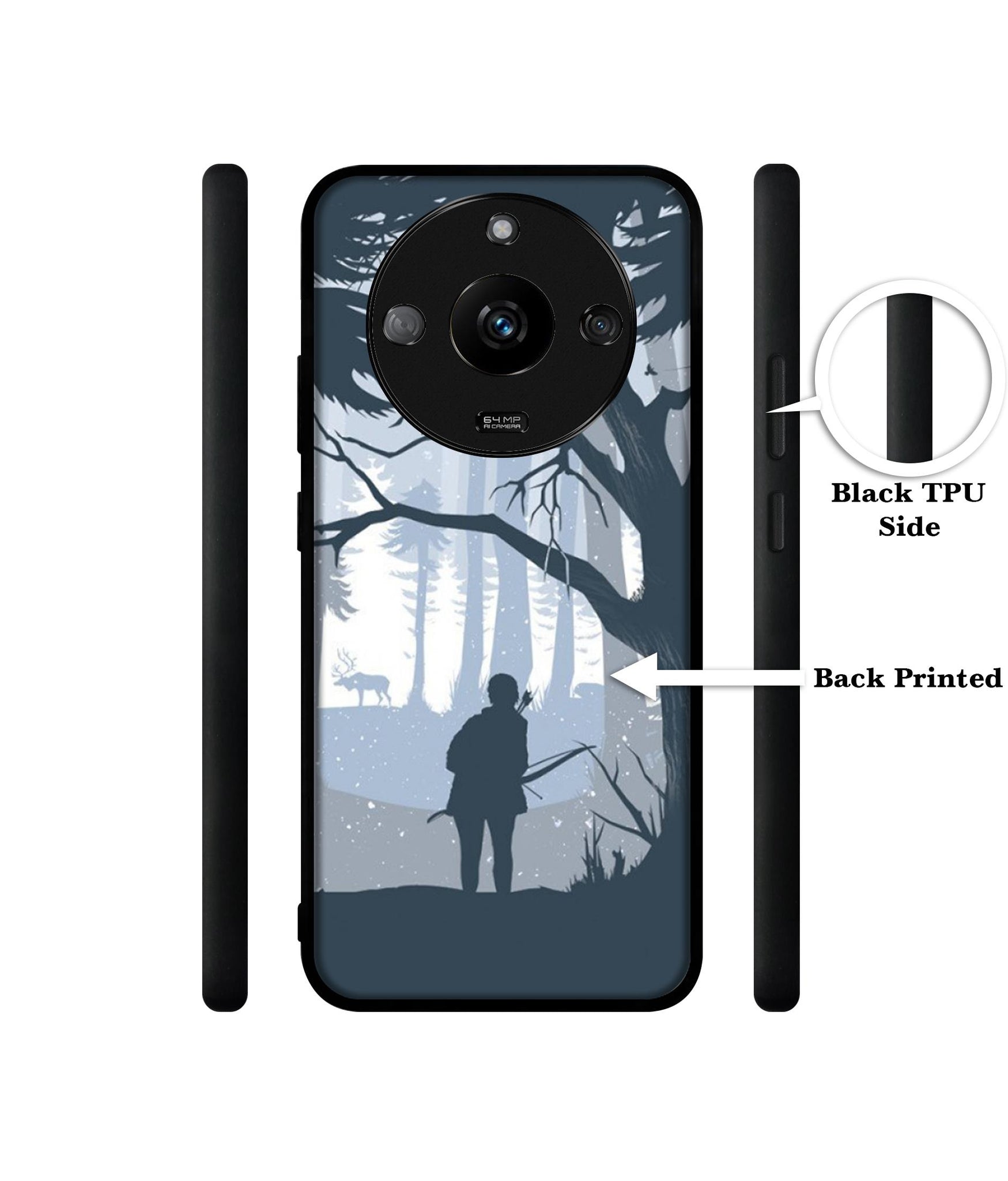 Hunter Designer 2D Printed Back Case Cover for Realme Narzo 60 5G