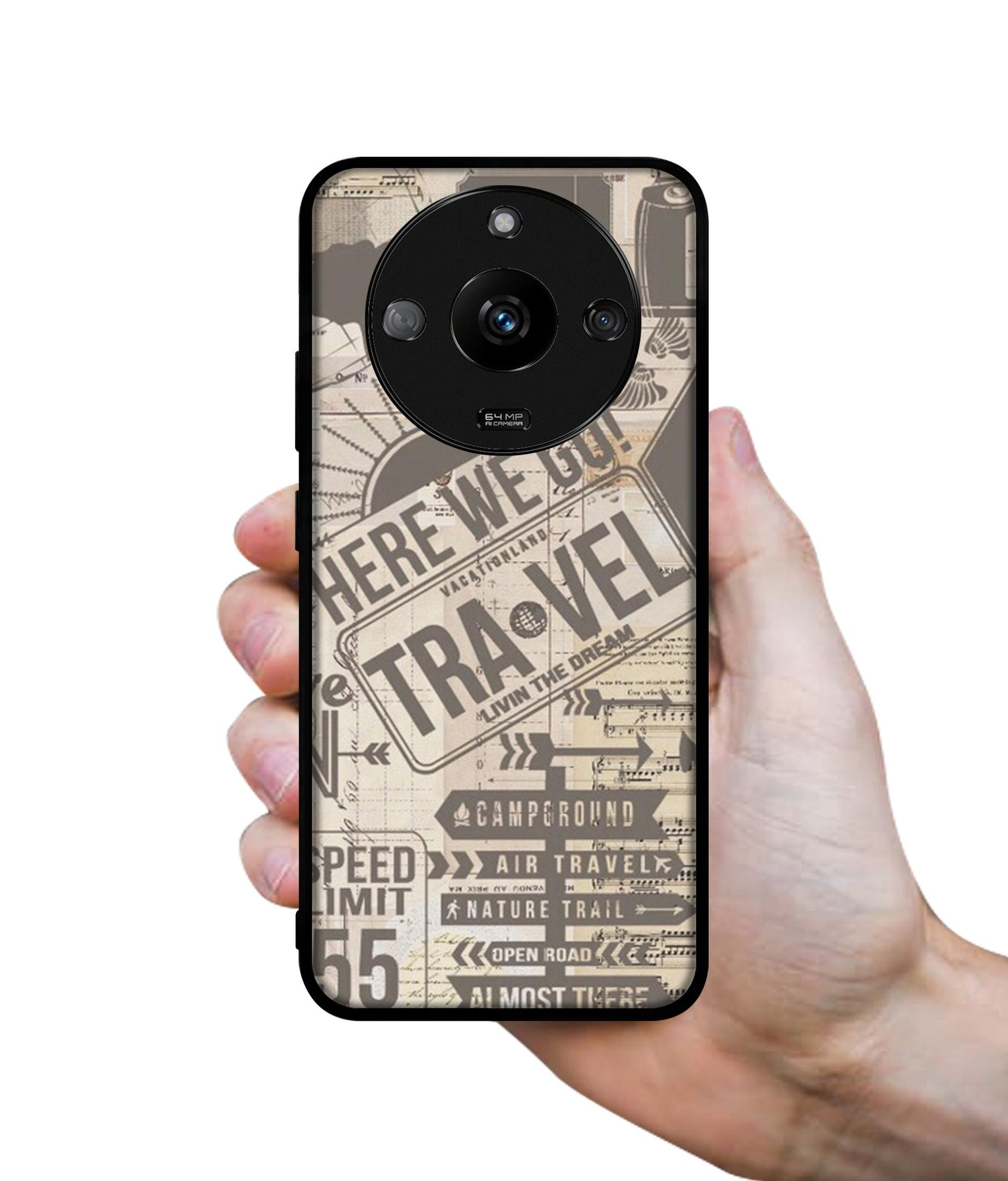 Travel Designer 2D Printed Back Case Cover for Realme Narzo 60 5G