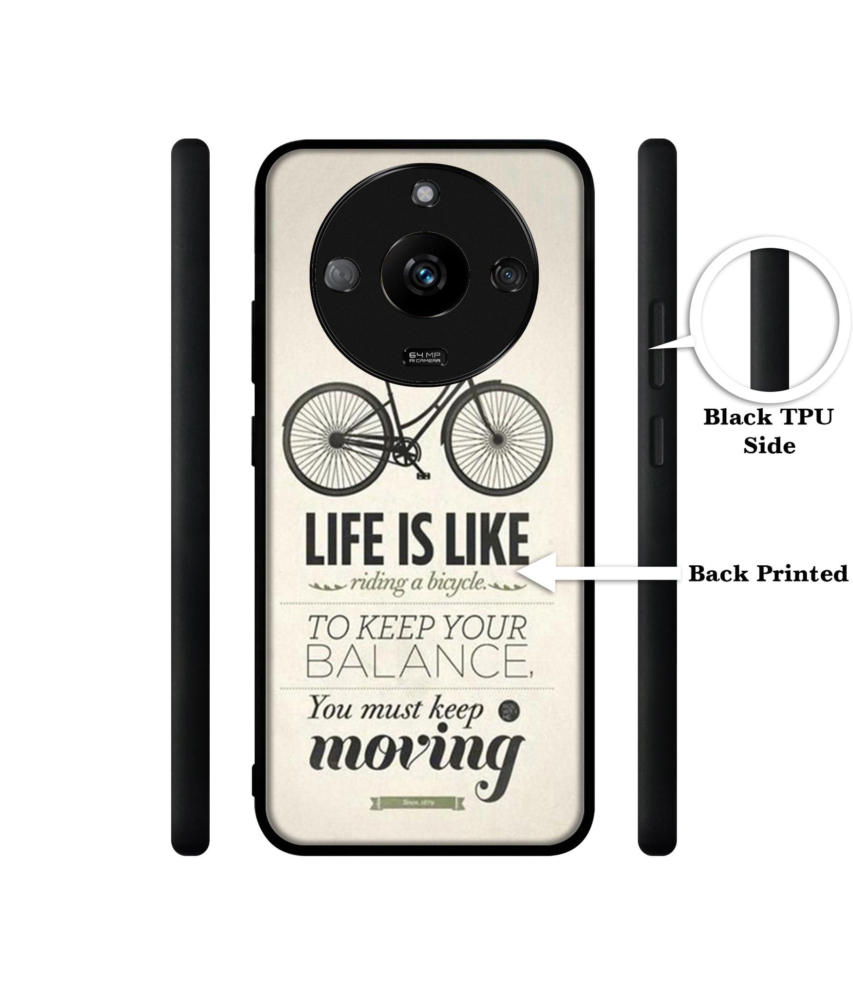 Life is Like Moving Designer 2D Printed Back Case Cover for Realme Narzo 60 5G